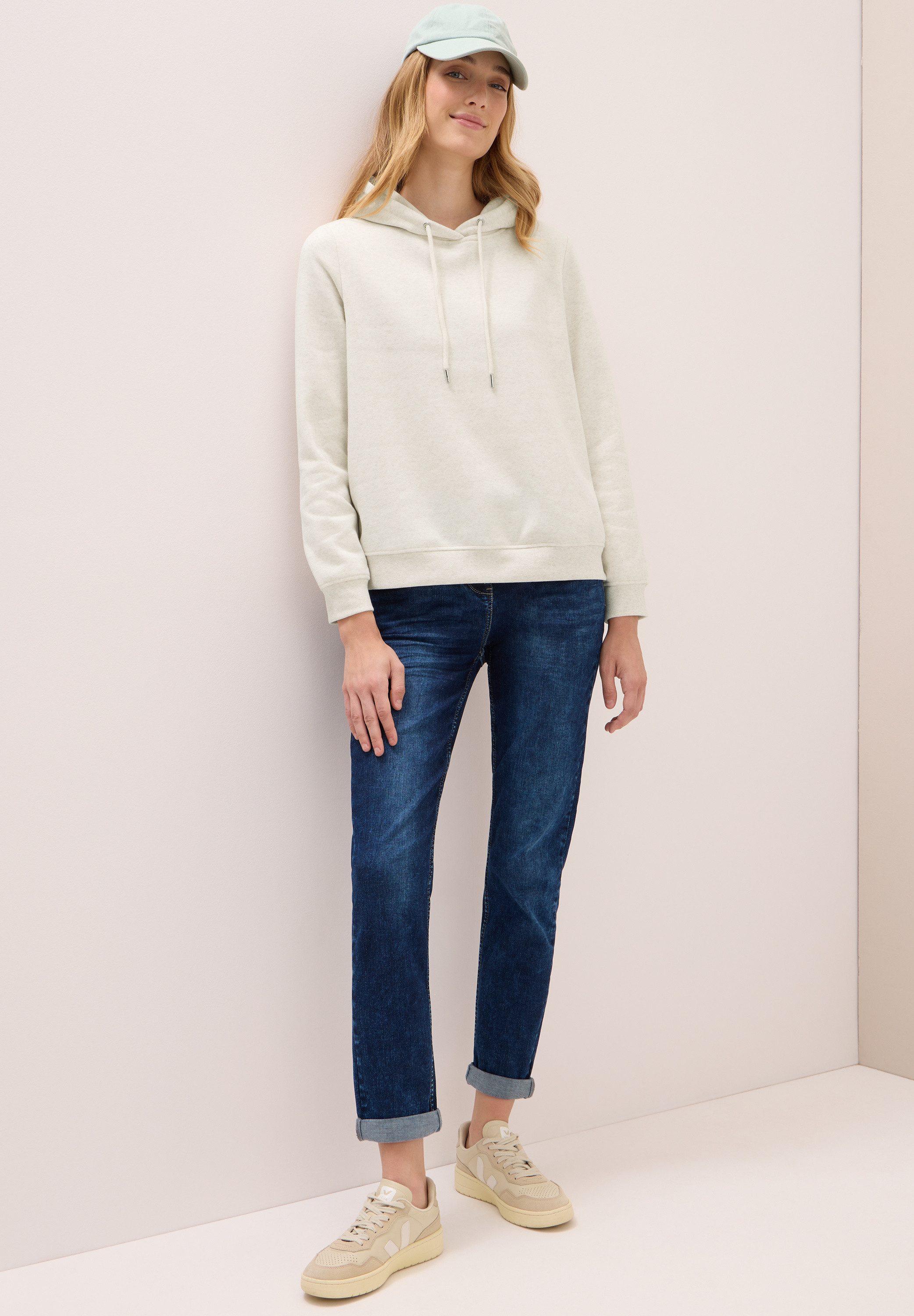 CECIL Sweatshirt mit Kapuze mit Tunnelzugband