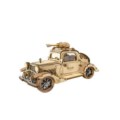 Robotime Modellbausatz TG504 Rolife Vintage Car 3D-Holzpuzzle 164 Teile