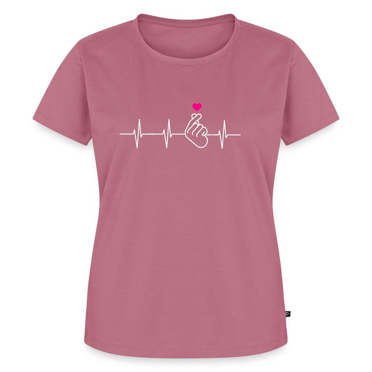 T-Shirt K-Pop Herzschlag Frauen Premium T-Shirt