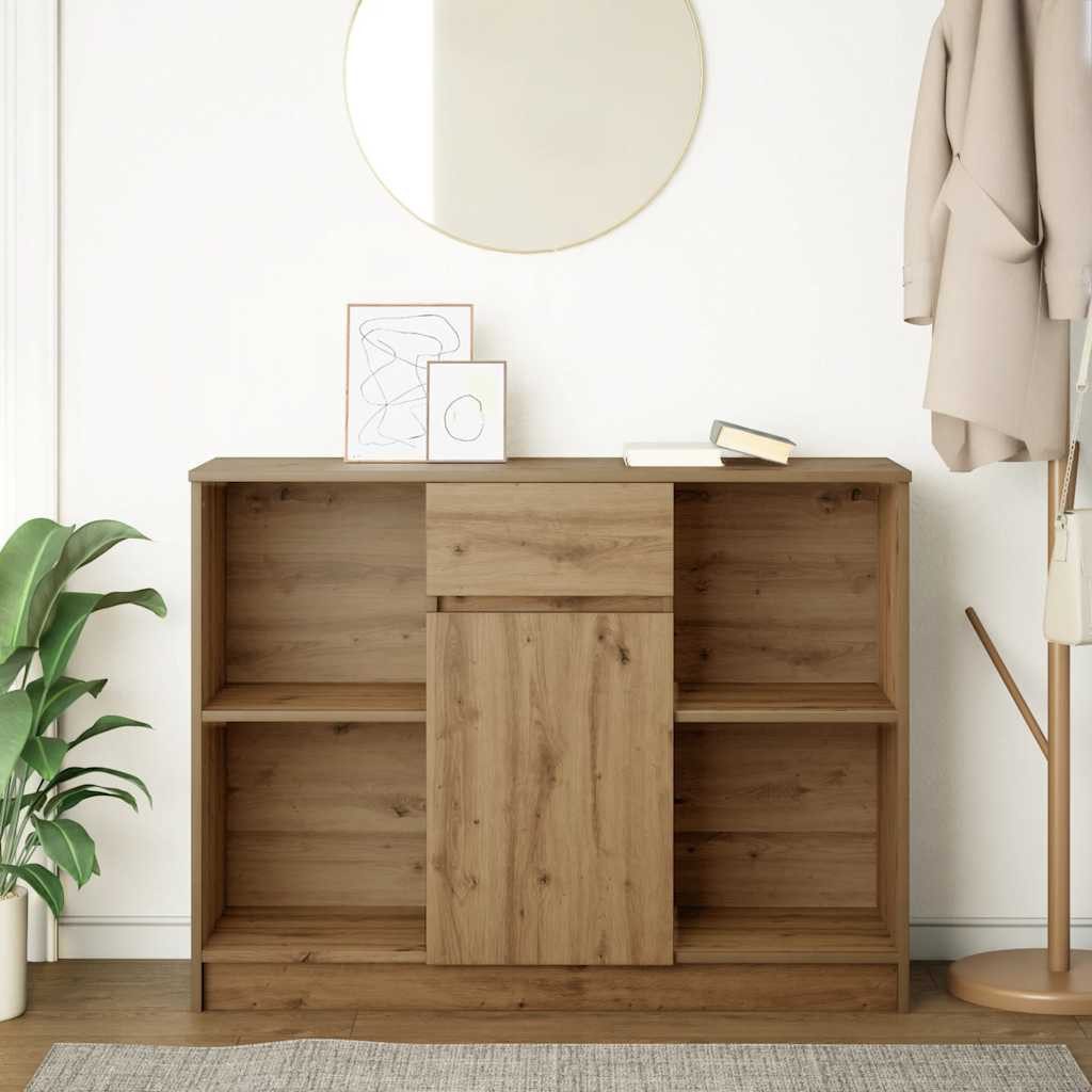 vidaXL Sideboard Sideboard mit Schublade Artisan-Eiche günstig online kaufen