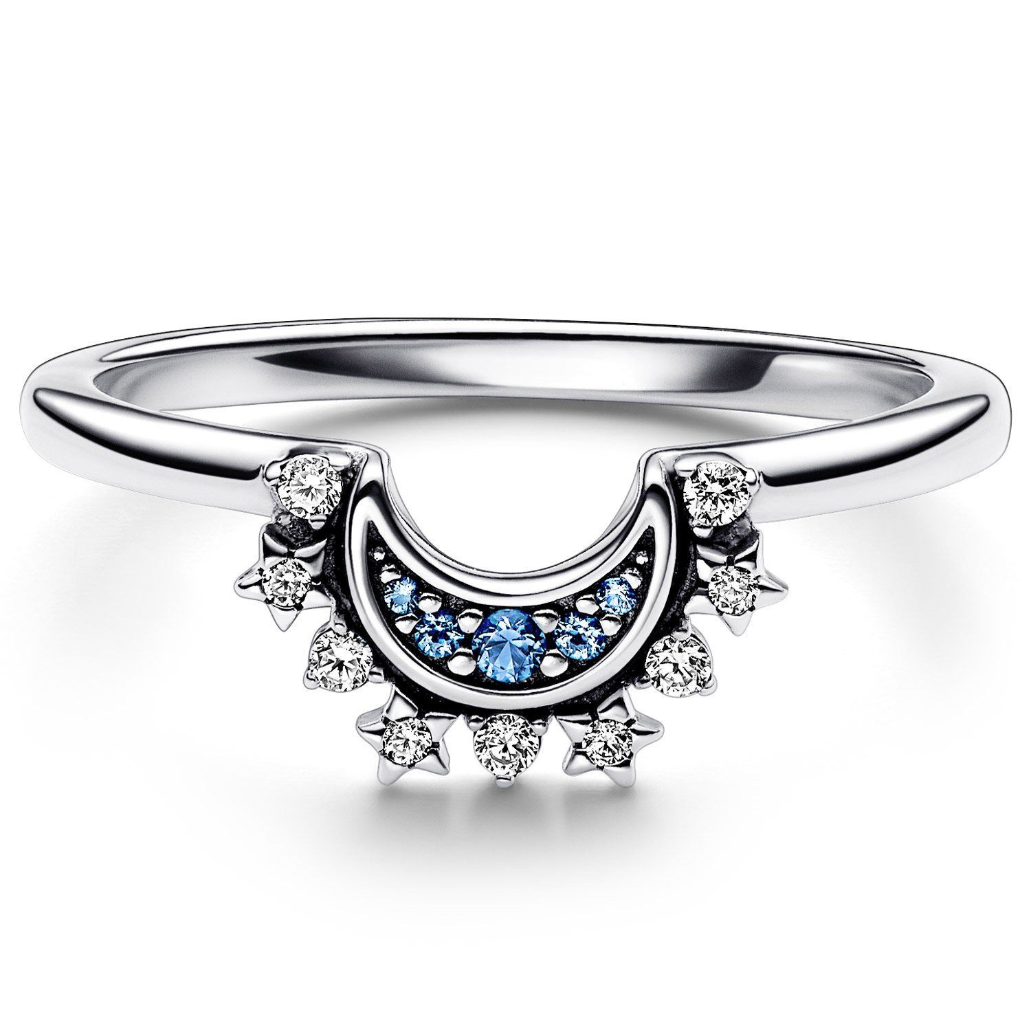 Pandora Fingerring Himmlisch Funkelnd Sonne und Mond