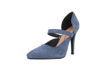 Andres Machado AM5533 Ante Azul Pumps