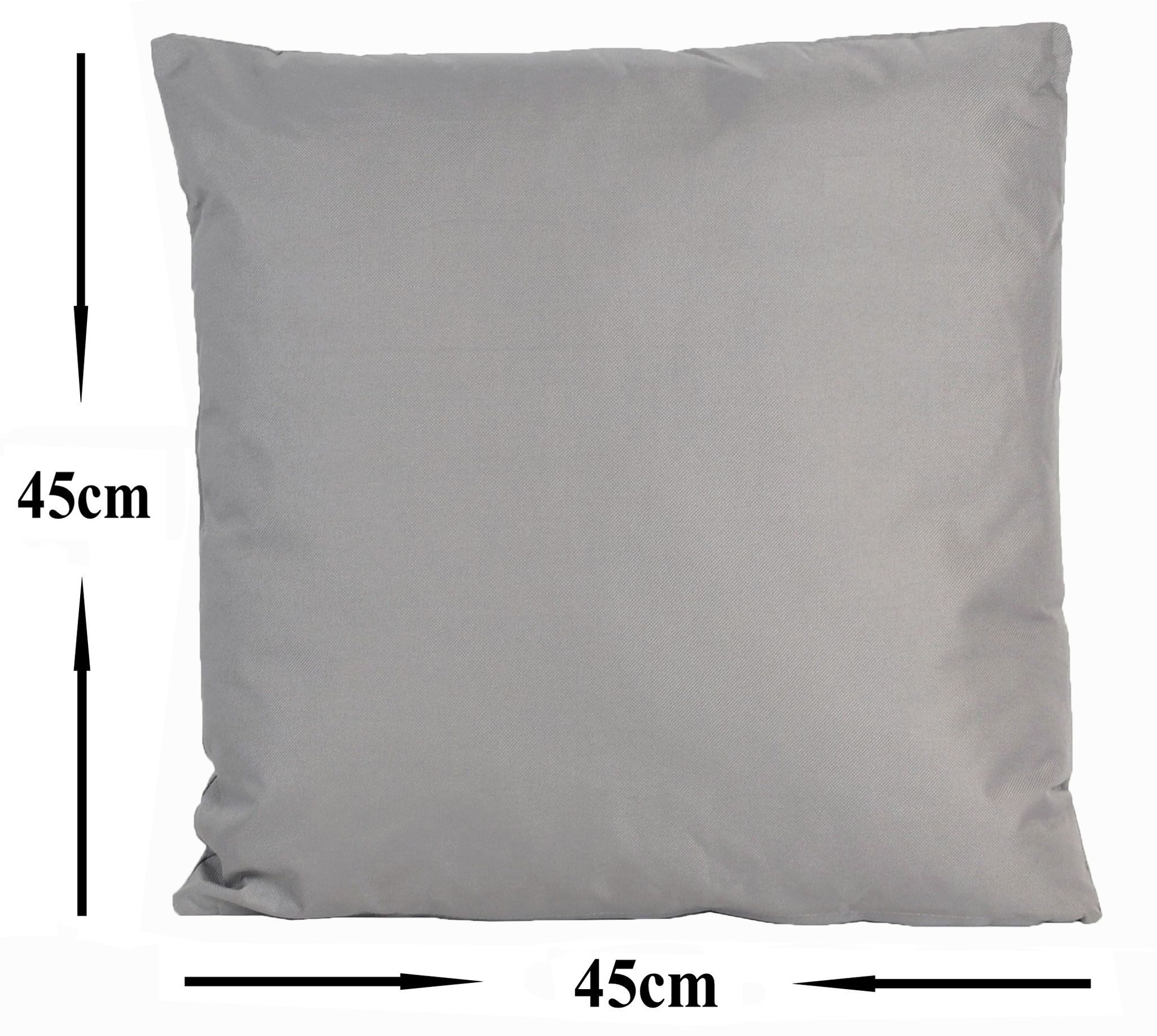 JACK Kissenbezüge JACK 2er Set Outdoor Kissenhülle Kissenbezug 45x45cm Wasserfest, (2 Stück), robust und strapazierfähig, Wasserabweisend, für Innen & Außen