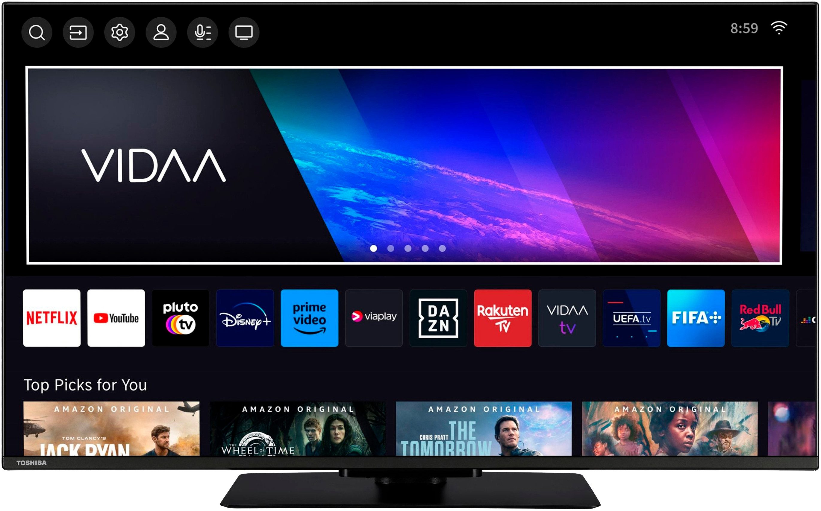 Toshiba 43UV3463DA LED-Fernseher (108 cm/43 Zoll, 4K Ultra HD, Smart-TV)