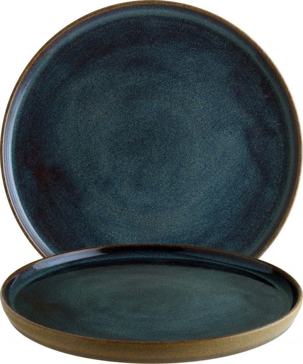 Bonna Teller Speiseteller Sphere (6 rund Ocean Blau 22cm Speiseteller, Dunkel St) Hygge