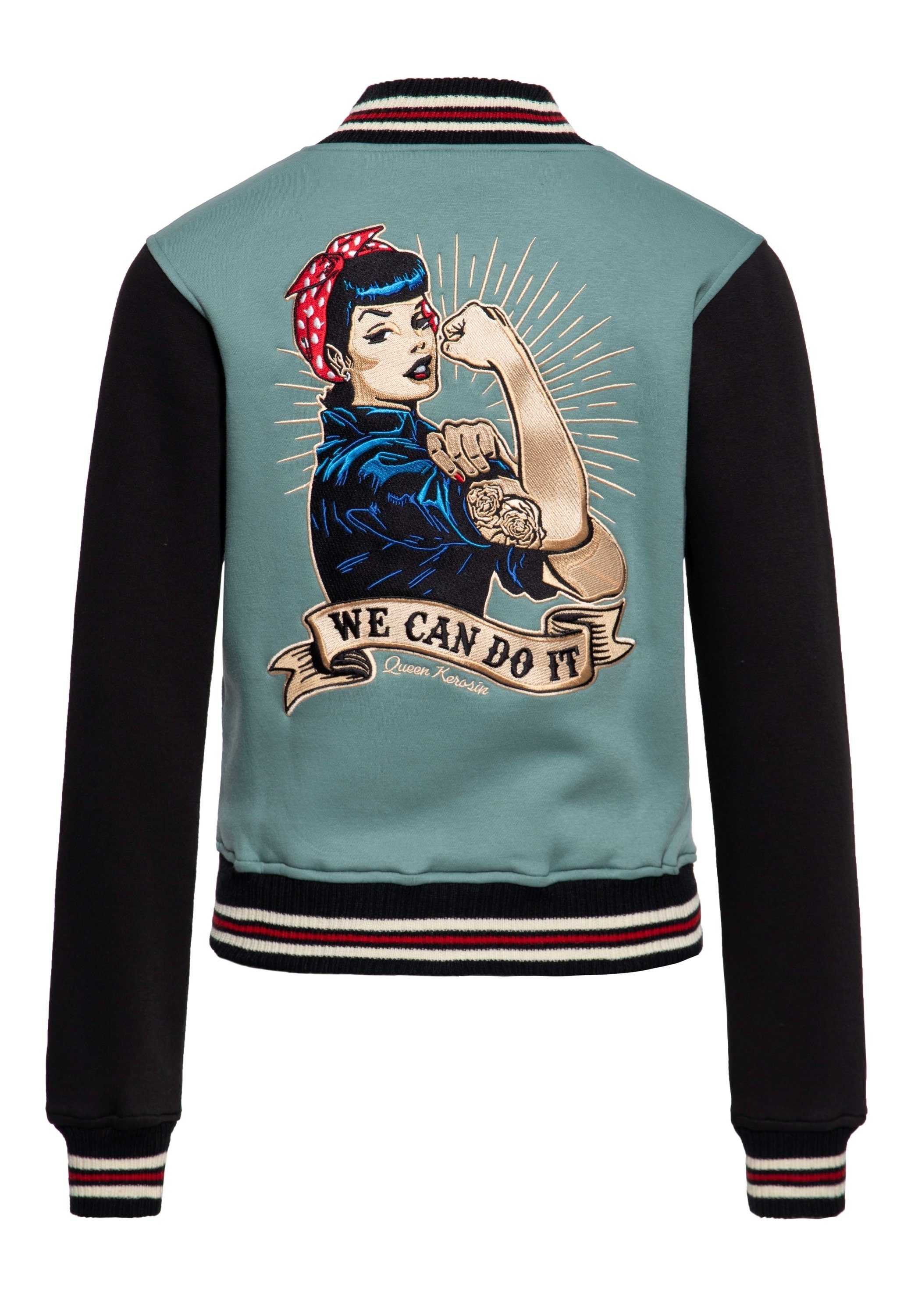 QueenKerosin Collegejacke We Can Do It günstig online kaufen