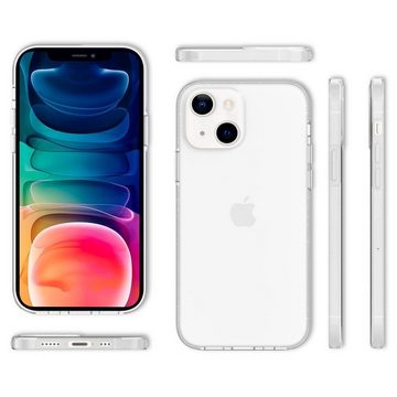 Nalia Smartphone-Hülle Apple iPhone 13, Klare 360 Grad Hülle / Rundumschutz / Transparent / Displayschutz Case