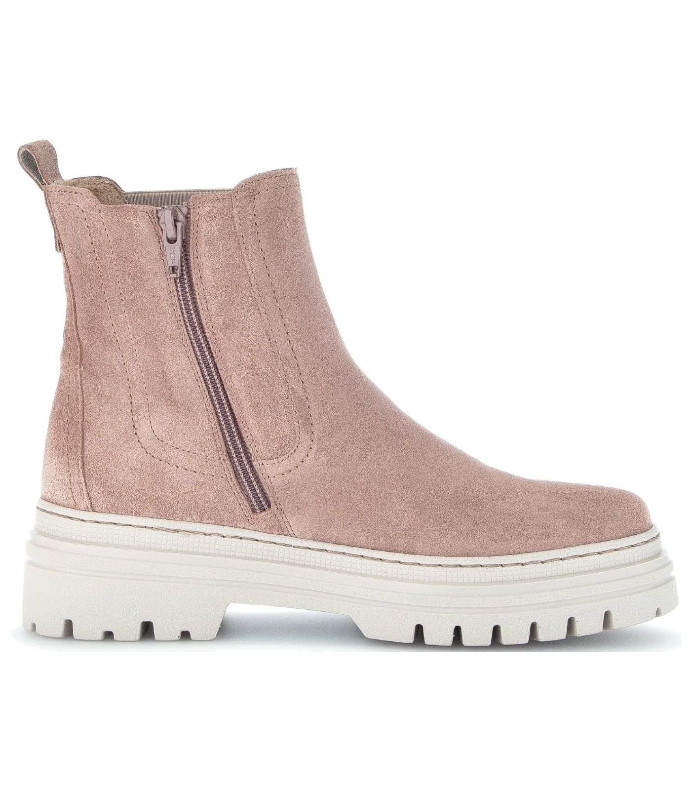 Rose Veloursleder/Textil Stiefelette Gabor Stiefelette