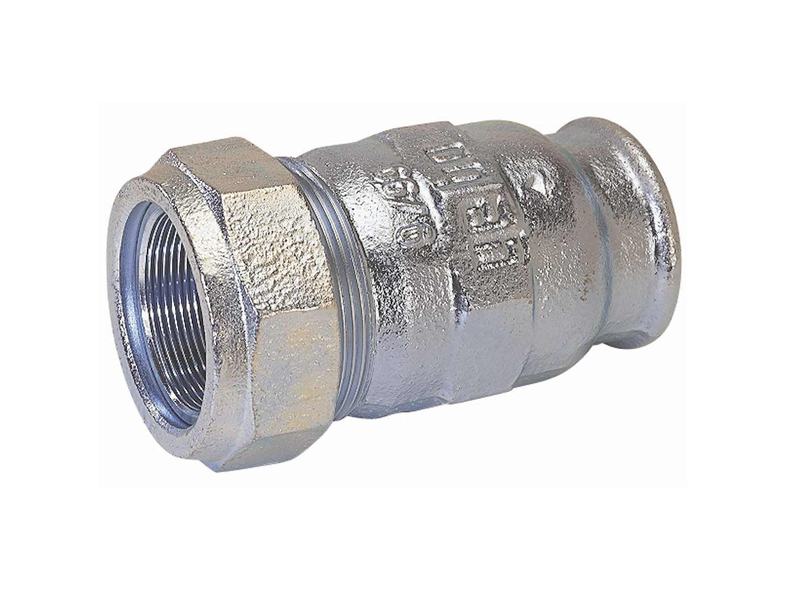 GEBO Gewindefitting Temperguss-Klemmverbinder Typ I, mit IG - für Stahlrohr, IG 3/8 Zoll x Ø 17,2 mm