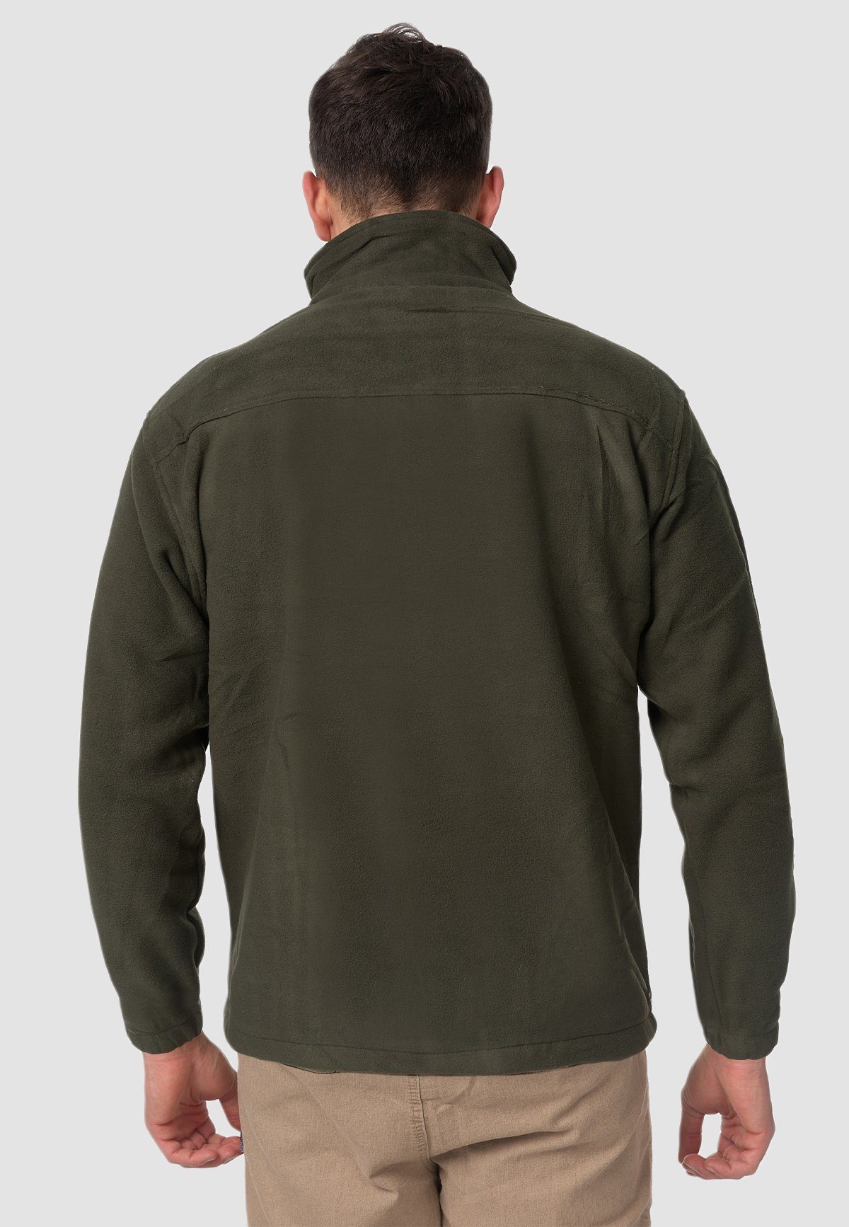 Kapuze Hoodie Grün Sweatshirt Egomaxx Übergangsjacke 5169 ohne Full Zip Jacke in Fleece