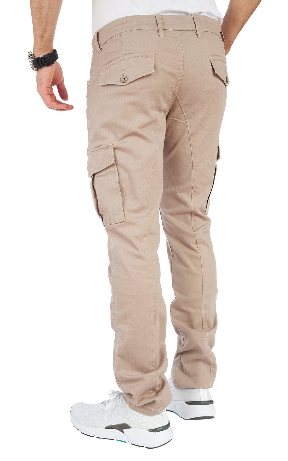 Cargohose Cargohose Styleko Hose Herren Styleko männer Cargohose Chino 8010 Cargohose Beige