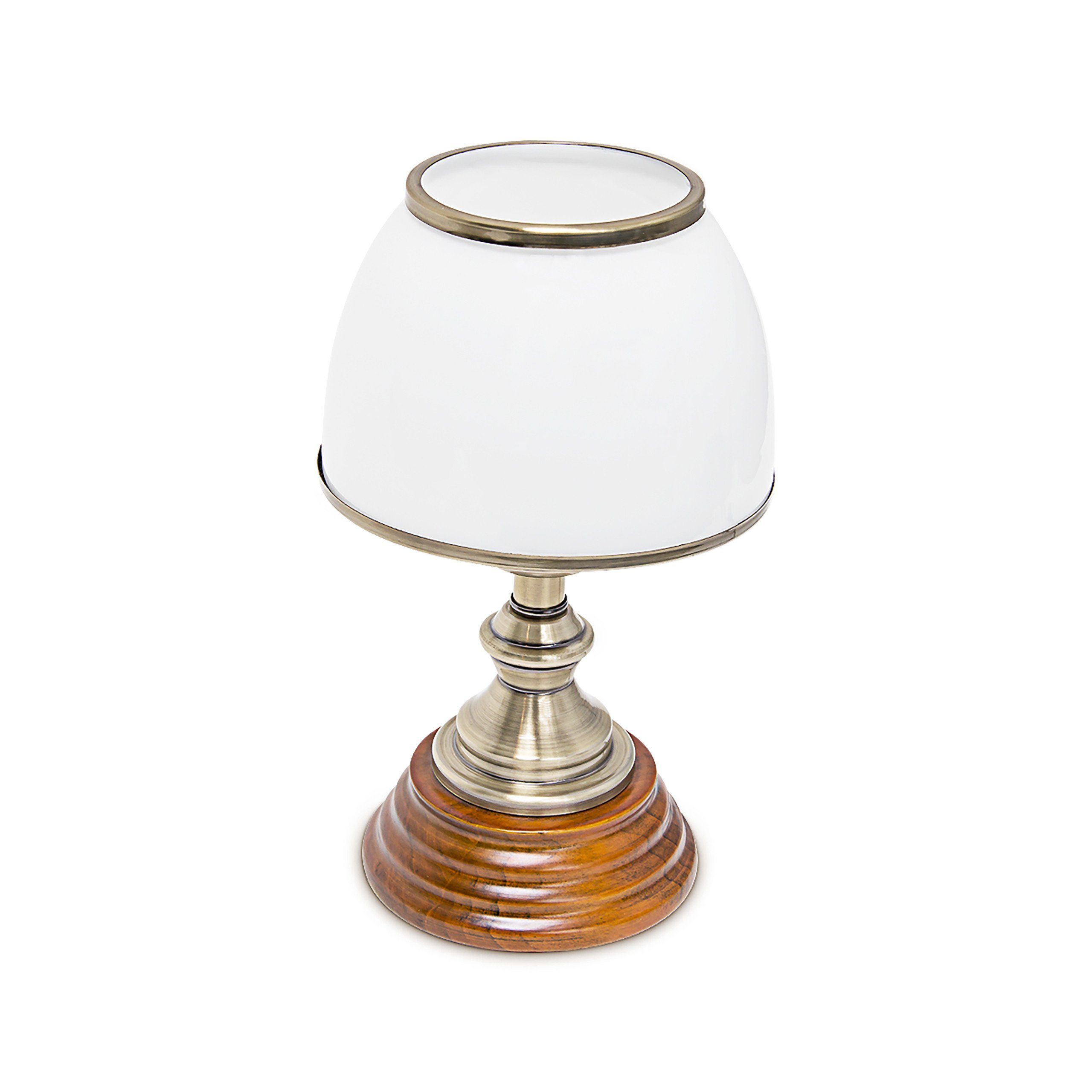 relaxdays Tischleuchte Tischlampe Glasschirm klassisch günstig online kaufen
