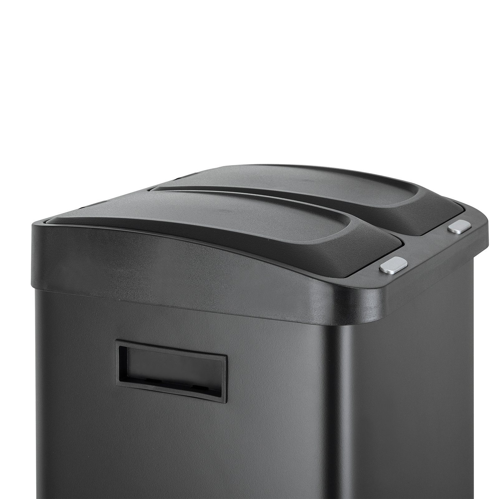 Schwarz Fassungsvermögen, mit Henkel, langlebig Mülltrennsystem robust und SVITA 3XCombo, 32L Inneneimer