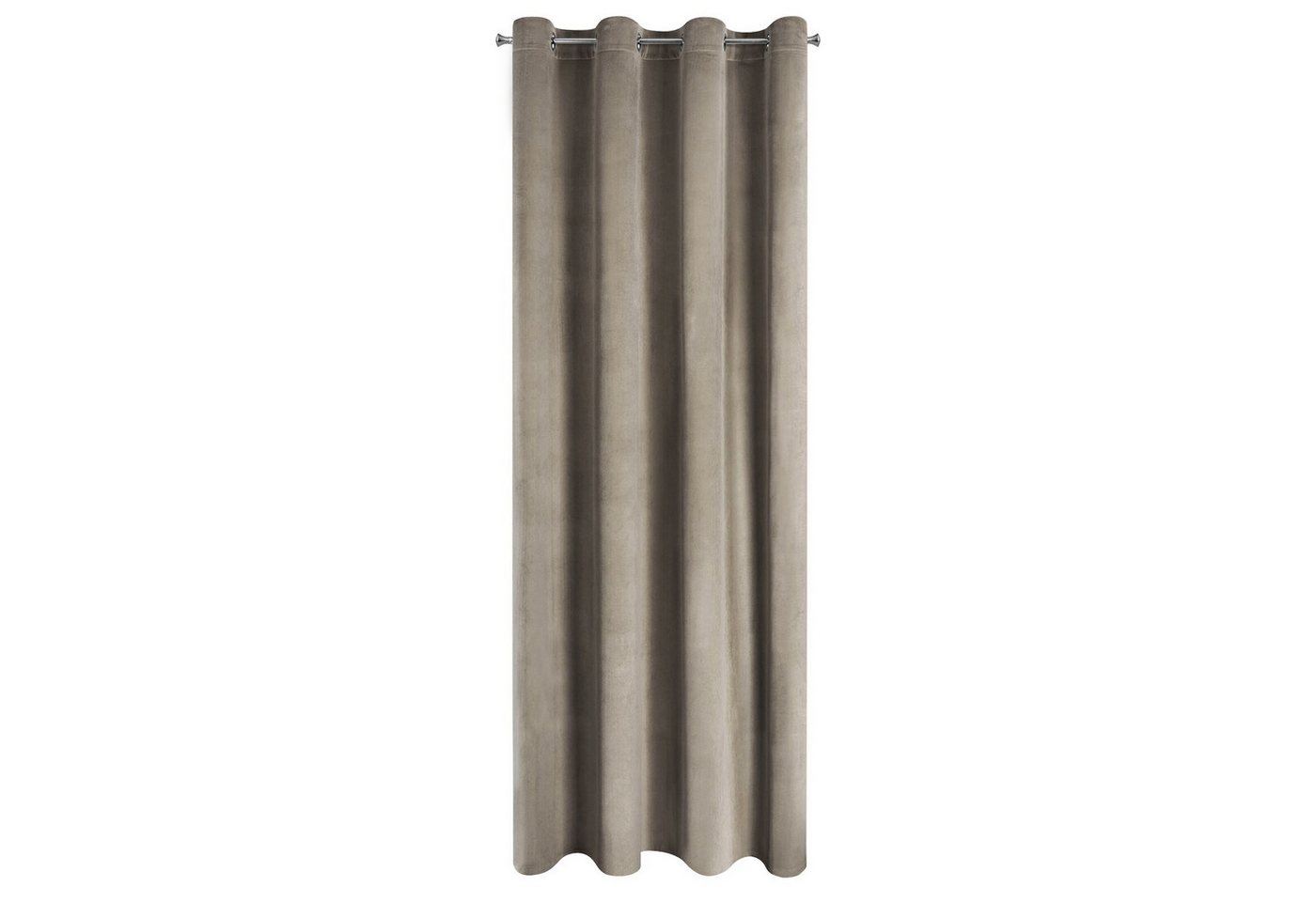 Design91 Vorhang Samtvorhänge 140x250 cm (1 St), Ösen, blickdicht, Samt, Wohnzimmer