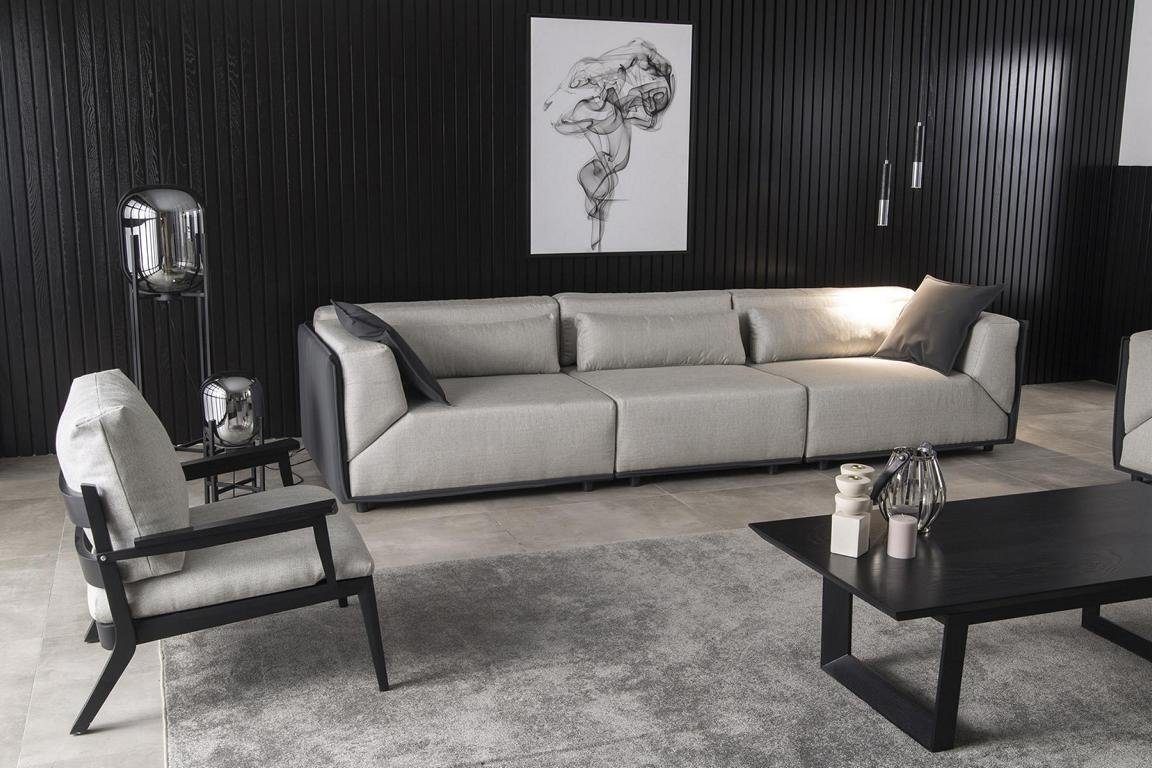 JVmoebel Wohnzimmer-Set Europa Couchtisch), Sofa Qualität Made Couch + Sofagarnitur 1-Sitzer 2x in 1x + Hotel 1x + 3-Sitzer 1x Hochwertige Tisch, (5-St., Wohnzimmer 4-Sitzer