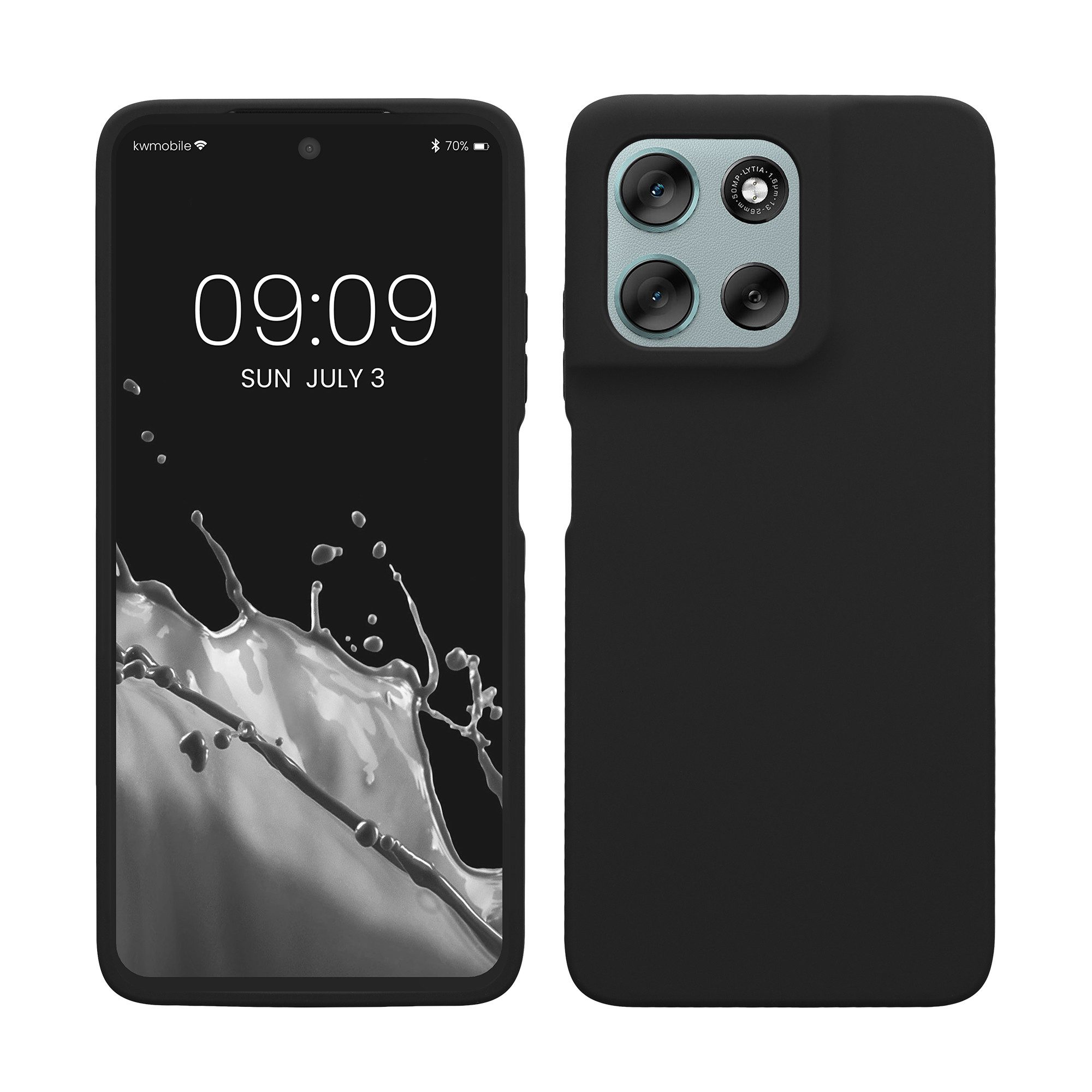 kwmobile Smartphone-Hülle Hülle für Motorola Moto G56 5G, Hülle Silikon gummiert - Handyhülle - Handy Case Cover