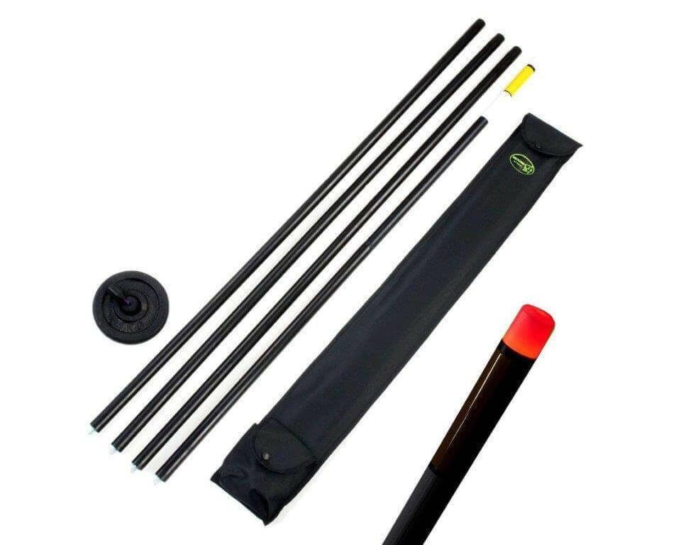 MK Angelsport Angelboot MK Teleskop Stabboje LED Rot Hot Spot Marker