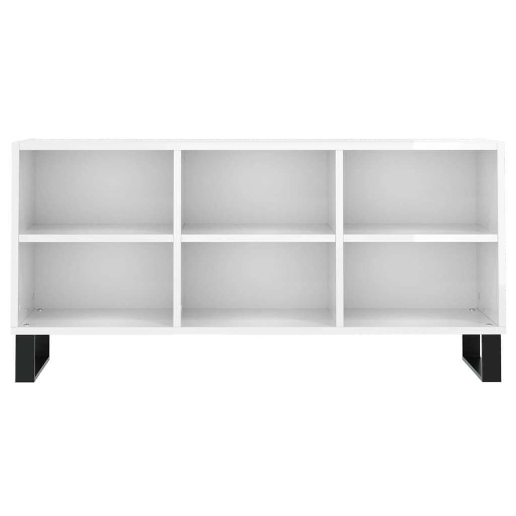 furnicato TV-Schrank Hochglanz-Weiß Holzwerkstoff 103,5x30x50 cm