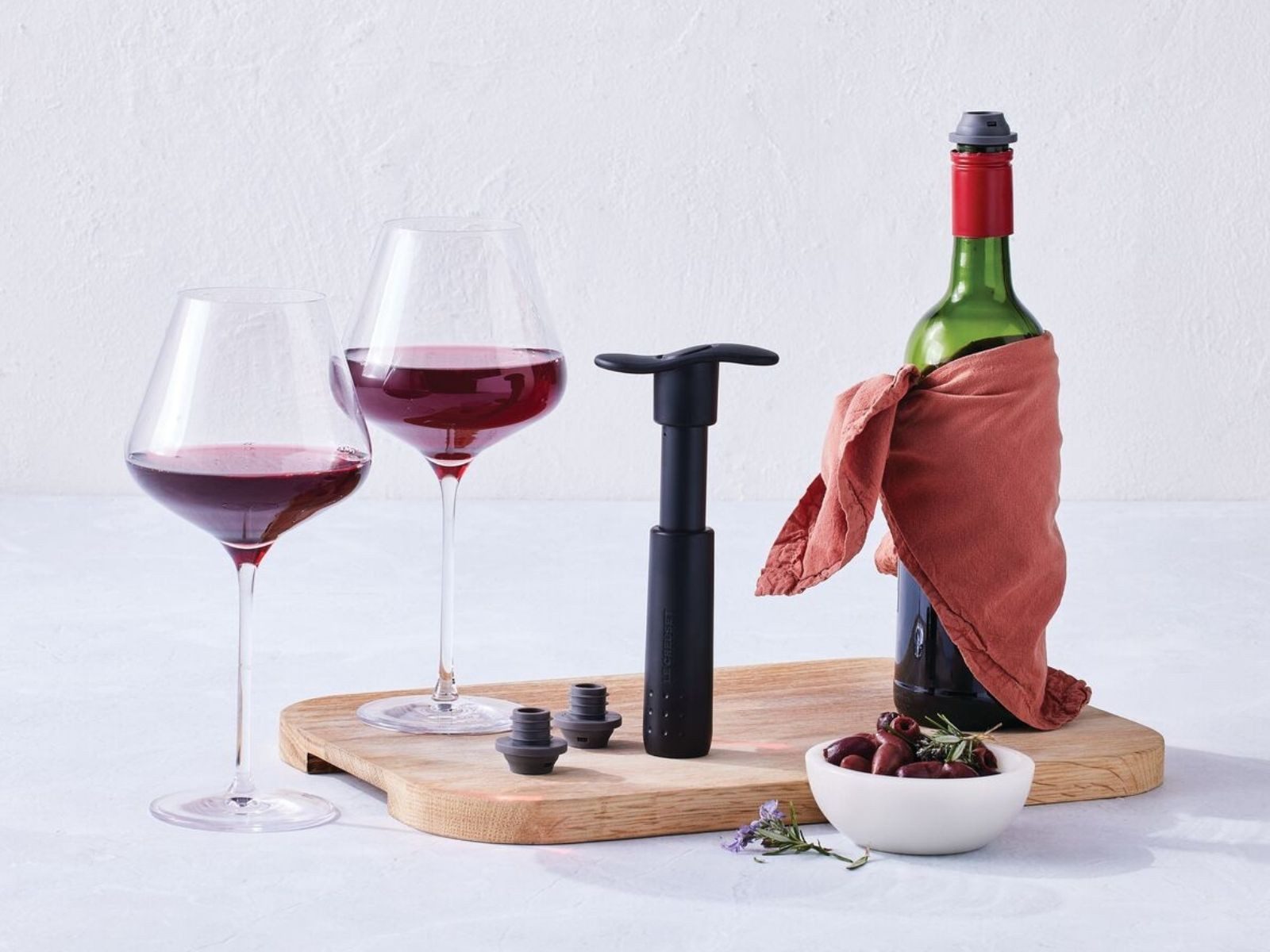 LE CREUSET Weinflaschenöffner Weinpumpe WA-137 schwarz matt