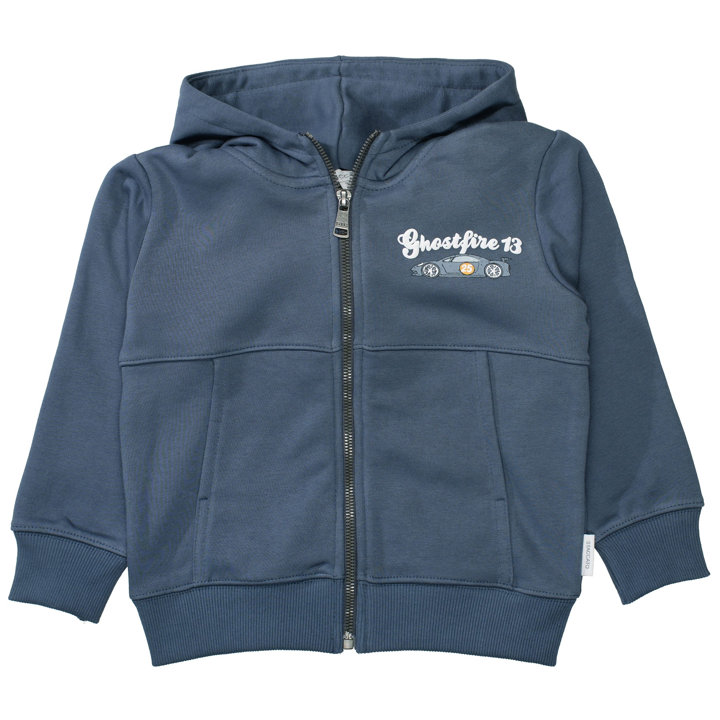 STACCATO Sweatjacke Kn.-Kap.-Sweatjacke