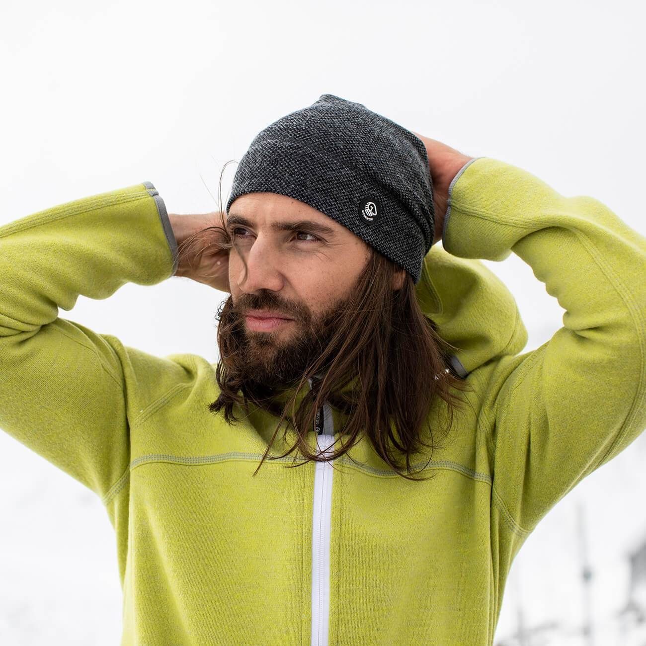 Giesswein Strickmütze Slouch Merinowolle Hohes Eis Unisex günstig online kaufen