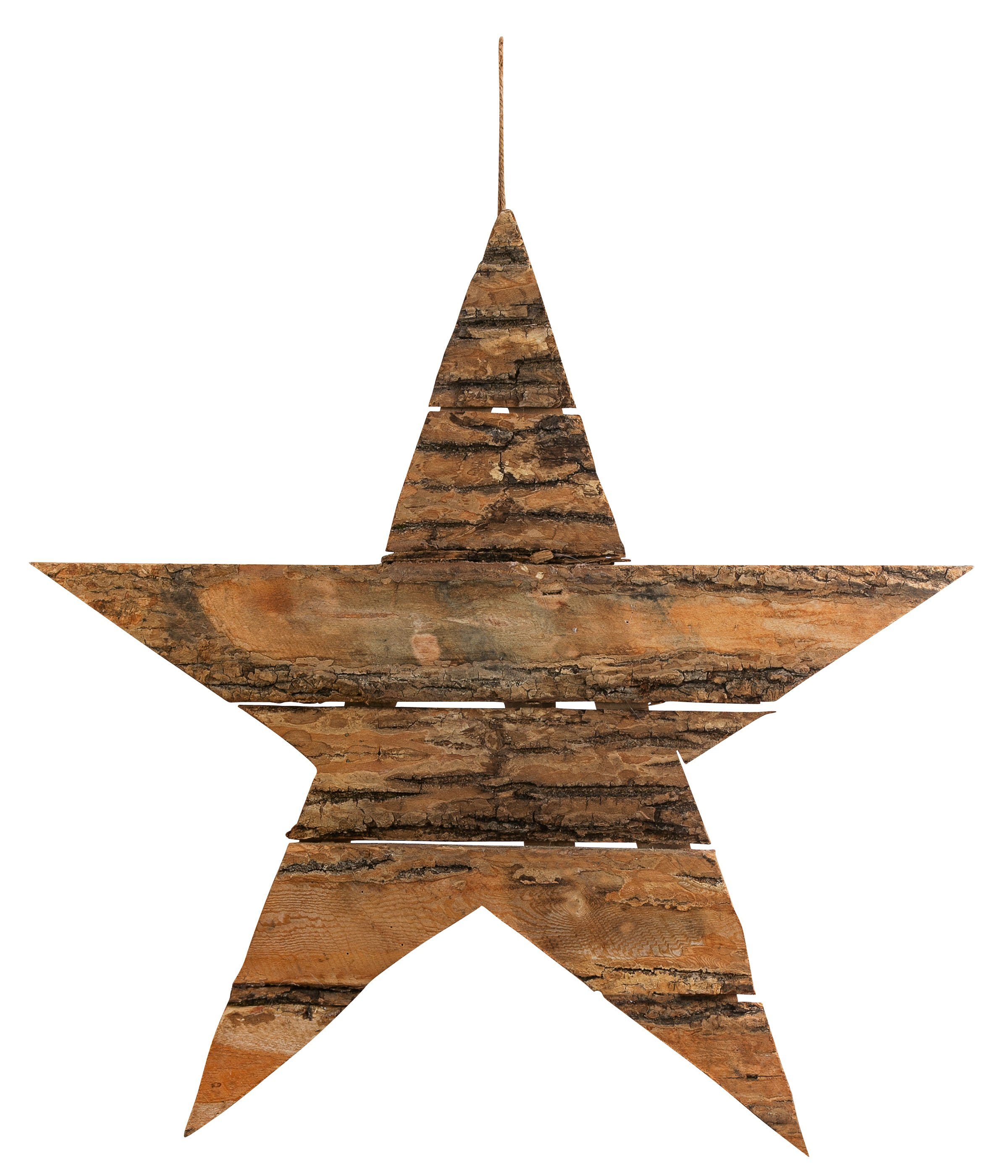 Aufhängen cm, 40 aus Eichenholz, Ø Stern, Weihnachtlicher Dekokranz Deko-Anhänger ca. zum Dehner handgefertigt rustikalem