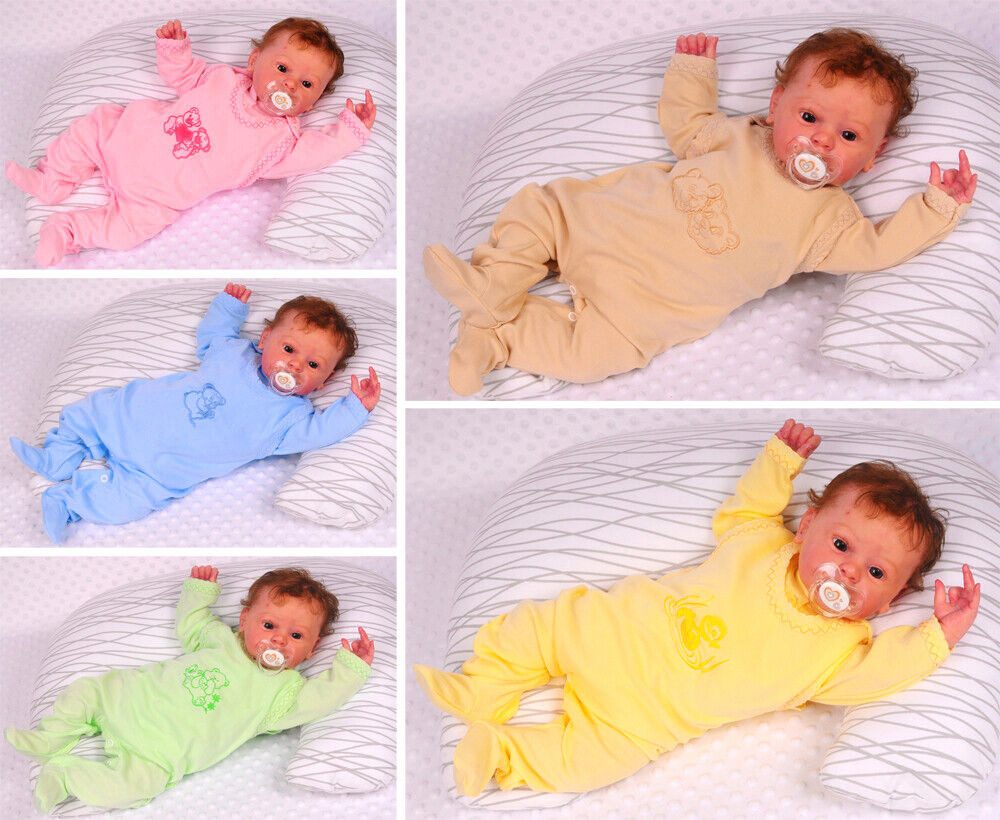 Strampler Baby Strampler und Hemdchen Set 2Tlg 50 56 62 68 74 aus reiner Baumwolle, sehr leicht, dünn, sommerlich, weich