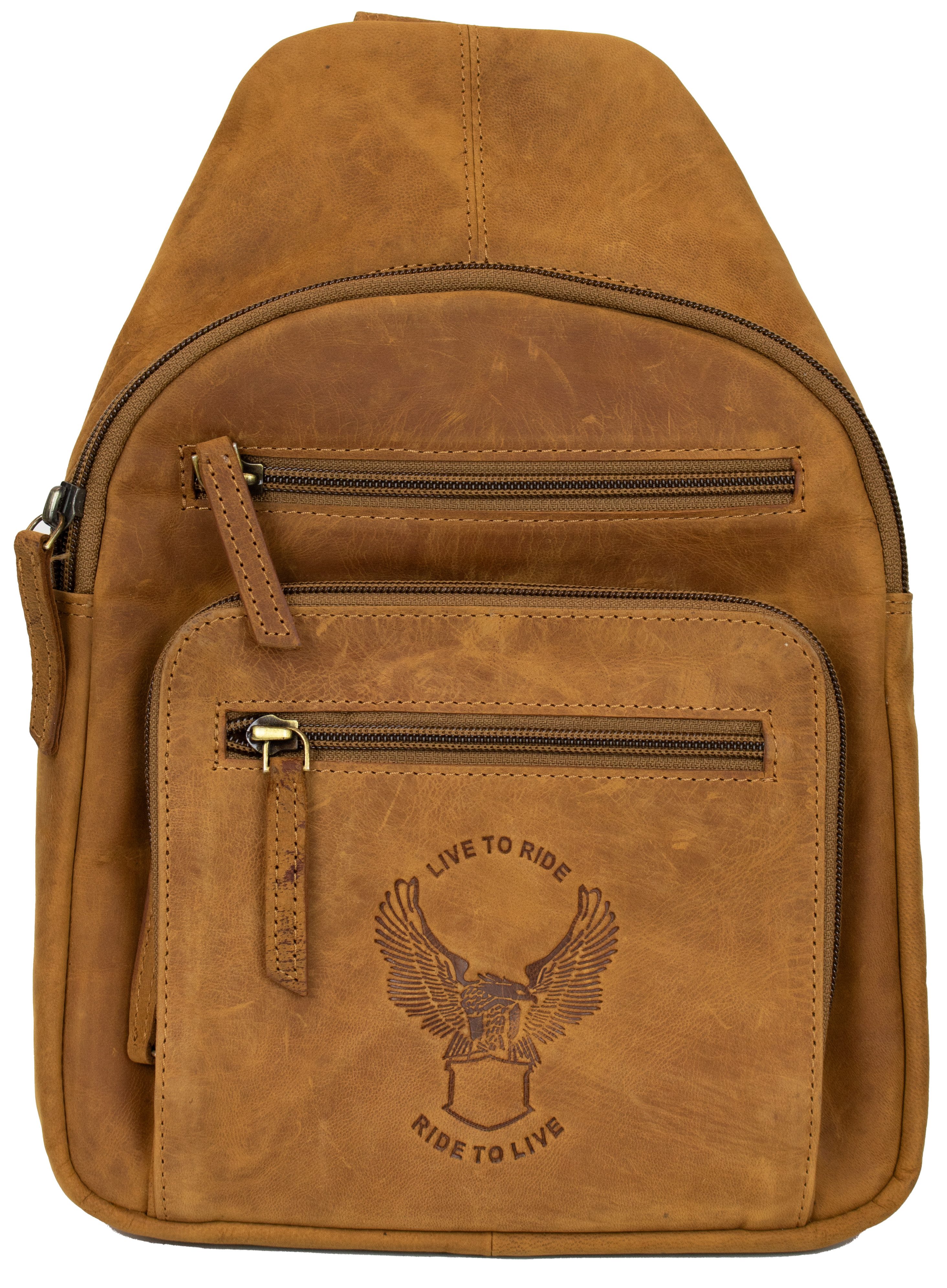 Schultertasche Herren Leder Schultertasche Brusttasche Slingbag Rucksack