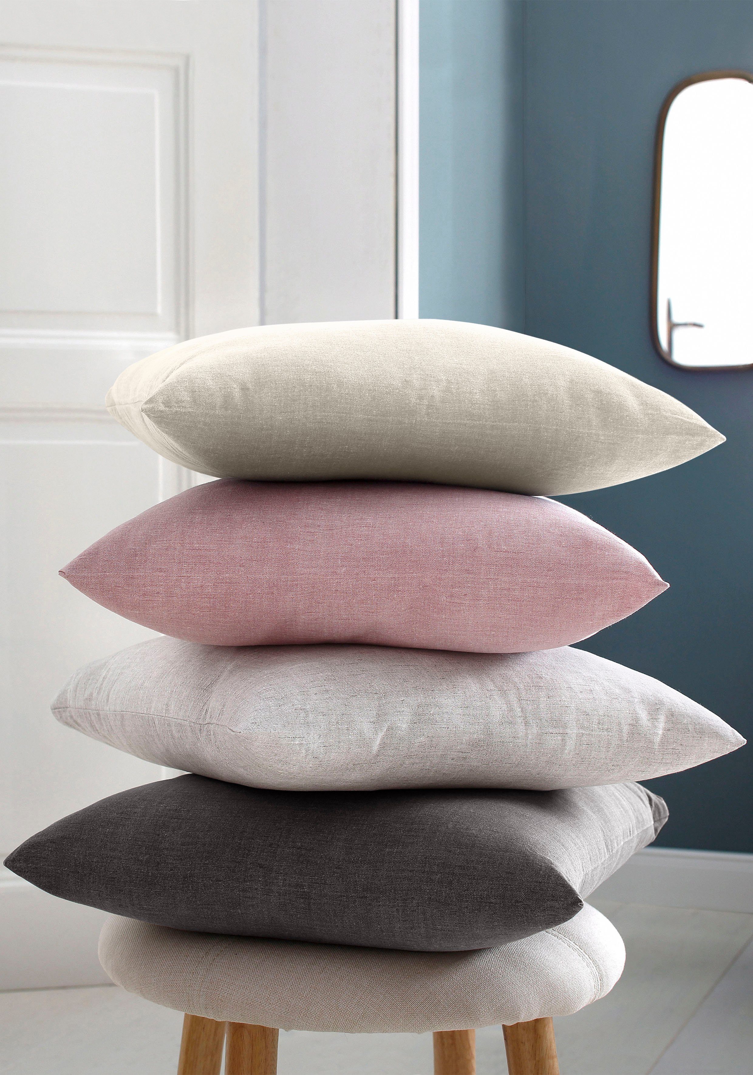 Home affaire Kissenbezüge Melli Kissenbezug, OEKO-TEX® und Made in Green ze günstig online kaufen