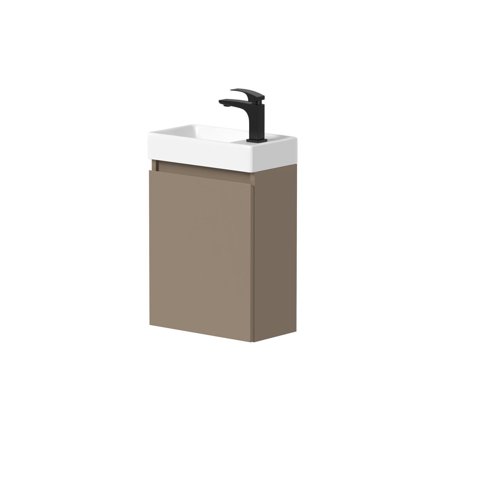 welltime Waschtisch Mini, Badmöbel, Waschtischunterschrank inkl. Waschbecken, Breite 40cm, mit Soft-Close-Funktion, FSC®-zertifiziert