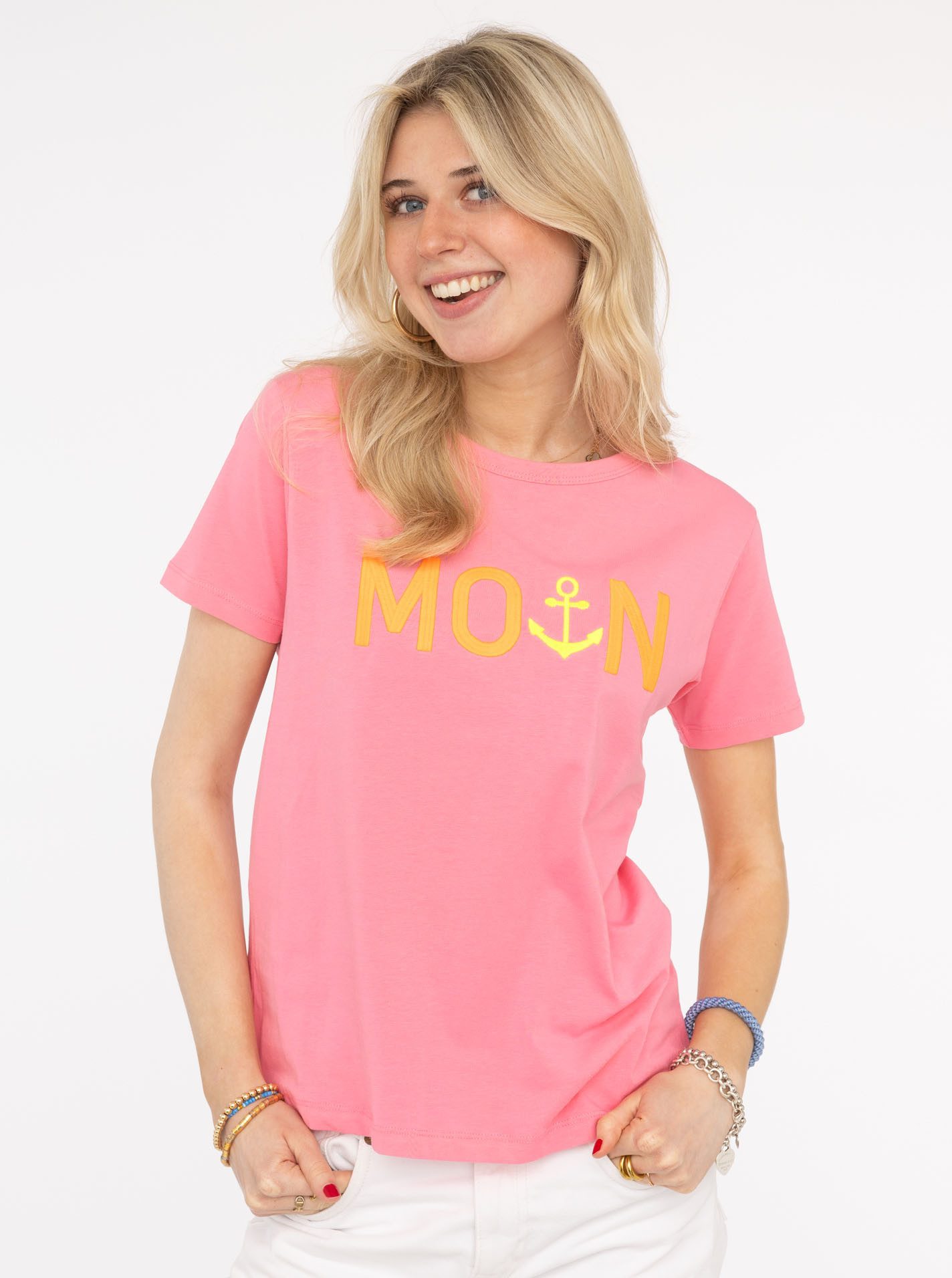 Zwillingsherz T-Shirt "MoinZH" Kurzarm, Rundhalsausschnitt, Stickerei, günstig online kaufen