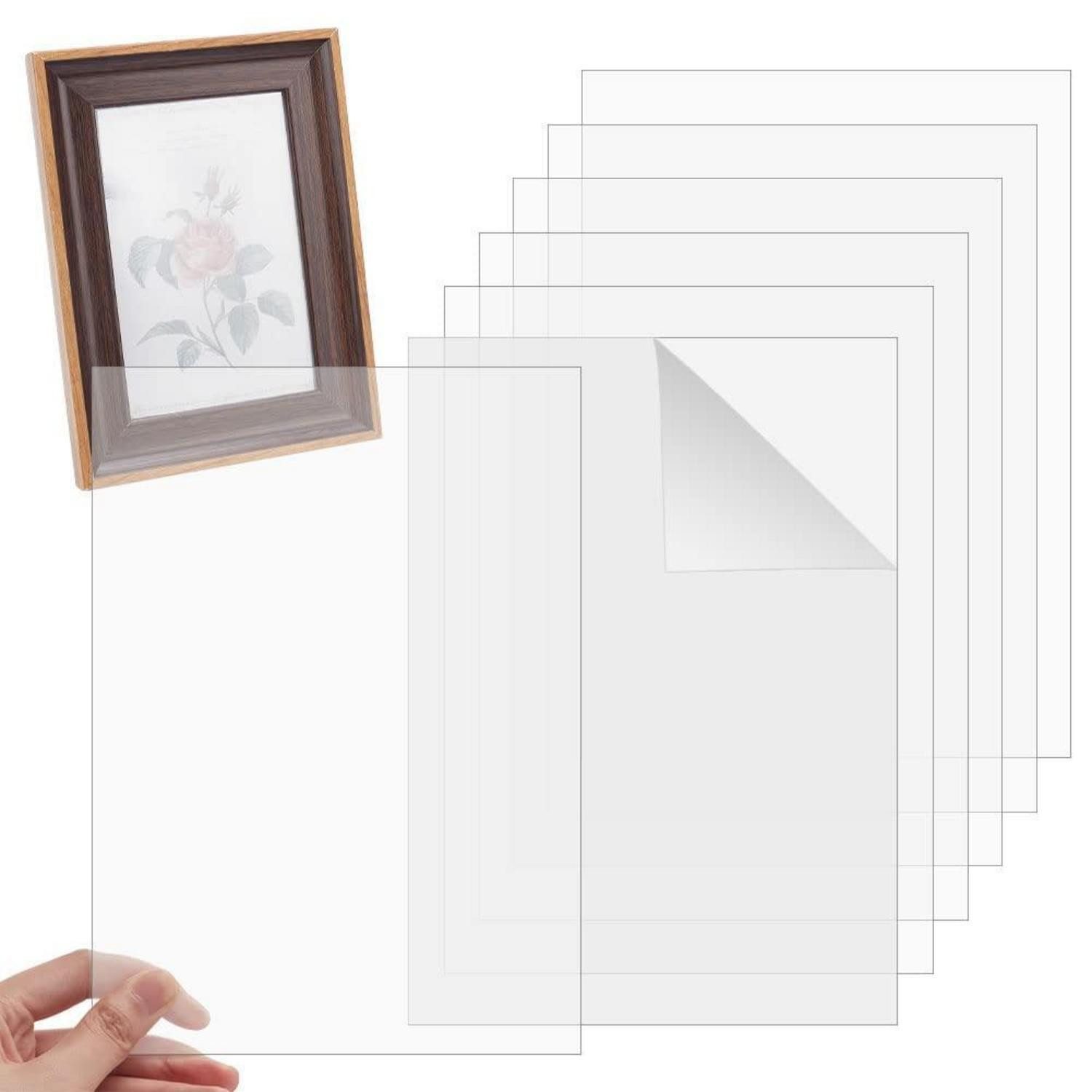 LuxusKollektion Bilderrahmen zum Basteln Acrylplatten Fotorahmen 29.6x21cm 6Stück, (6 St)
