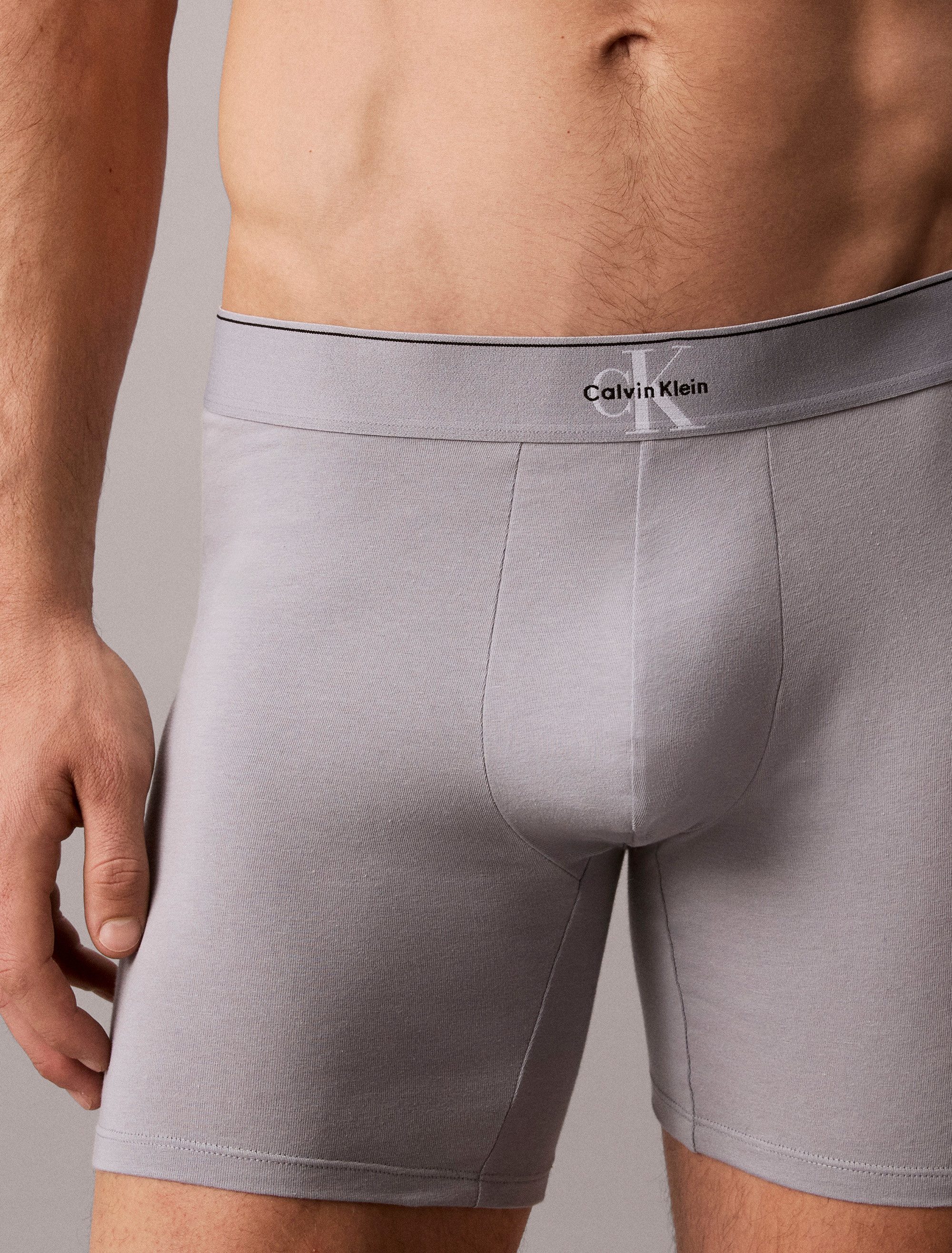 Calvin Klein Underwear Boxershorts Boxer Brief 3PK (Packung, 3er-Pack) Körpernahe Passform mit elastischem Bund