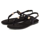 Vivance Sandale Zehentrenner, Sommerschuh, Sandalette mit raffinierten Riemchen