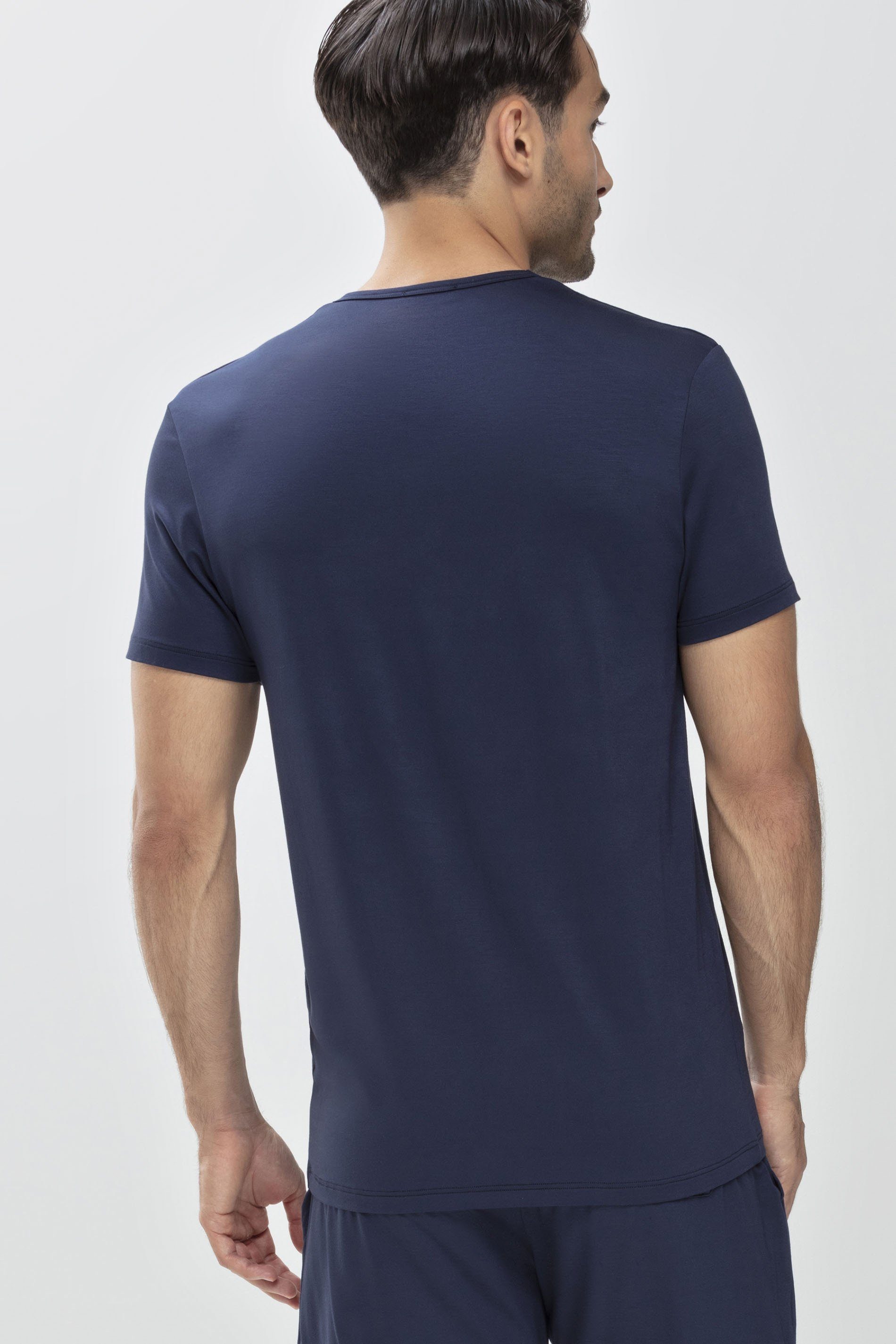 Mey T-Shirt Serie uni Jefferson (1-tlg) Yacht Modal Blue