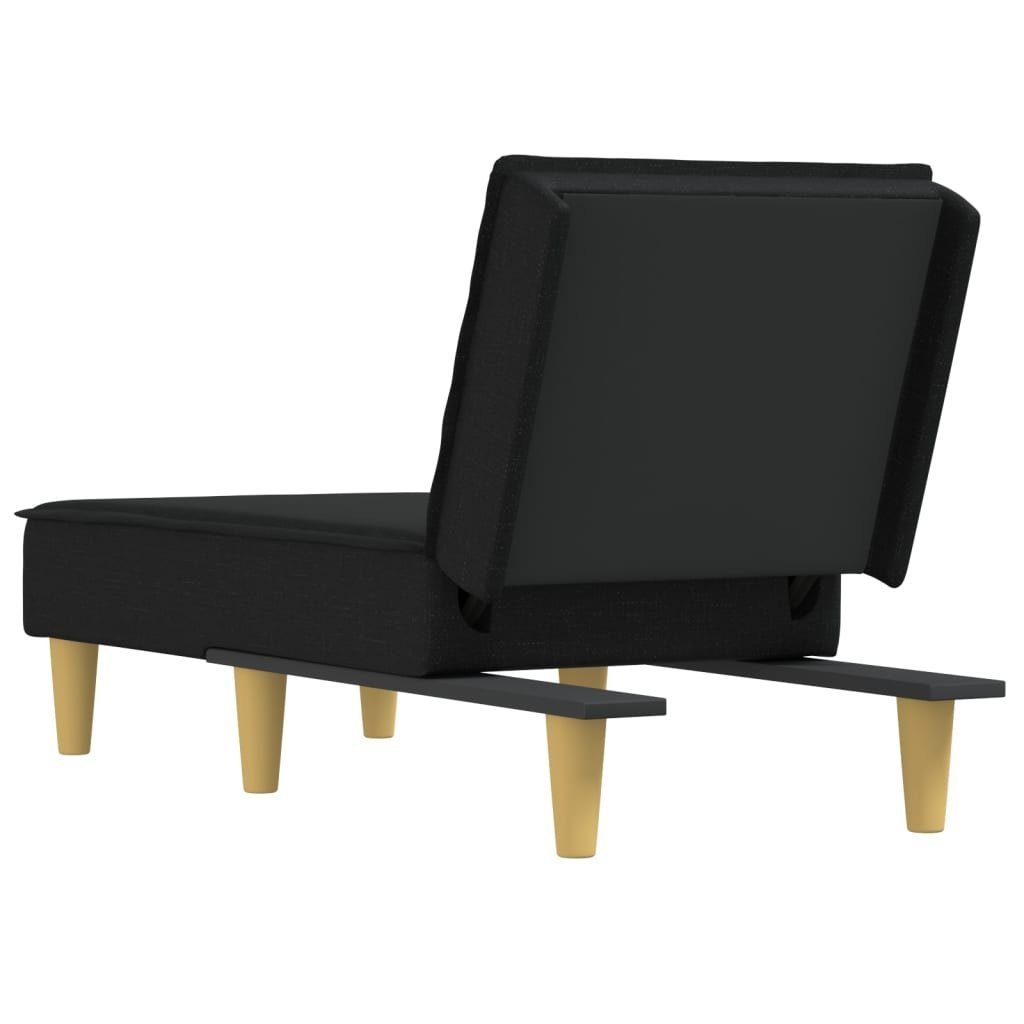 Teile 1 vidaXL Schwarz Chaiselongue Stoff, Chaiselongue