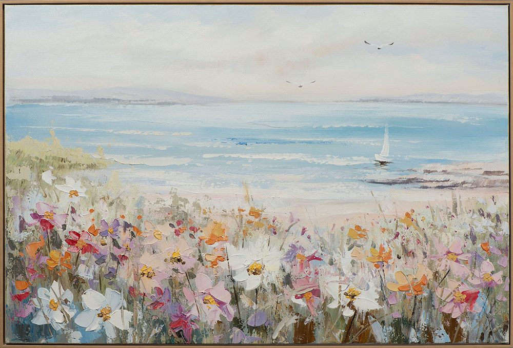 ArtUniverse Gemälde ARTUNIVERSE Sommer am Meer 82x122 cm, Naturmotiv