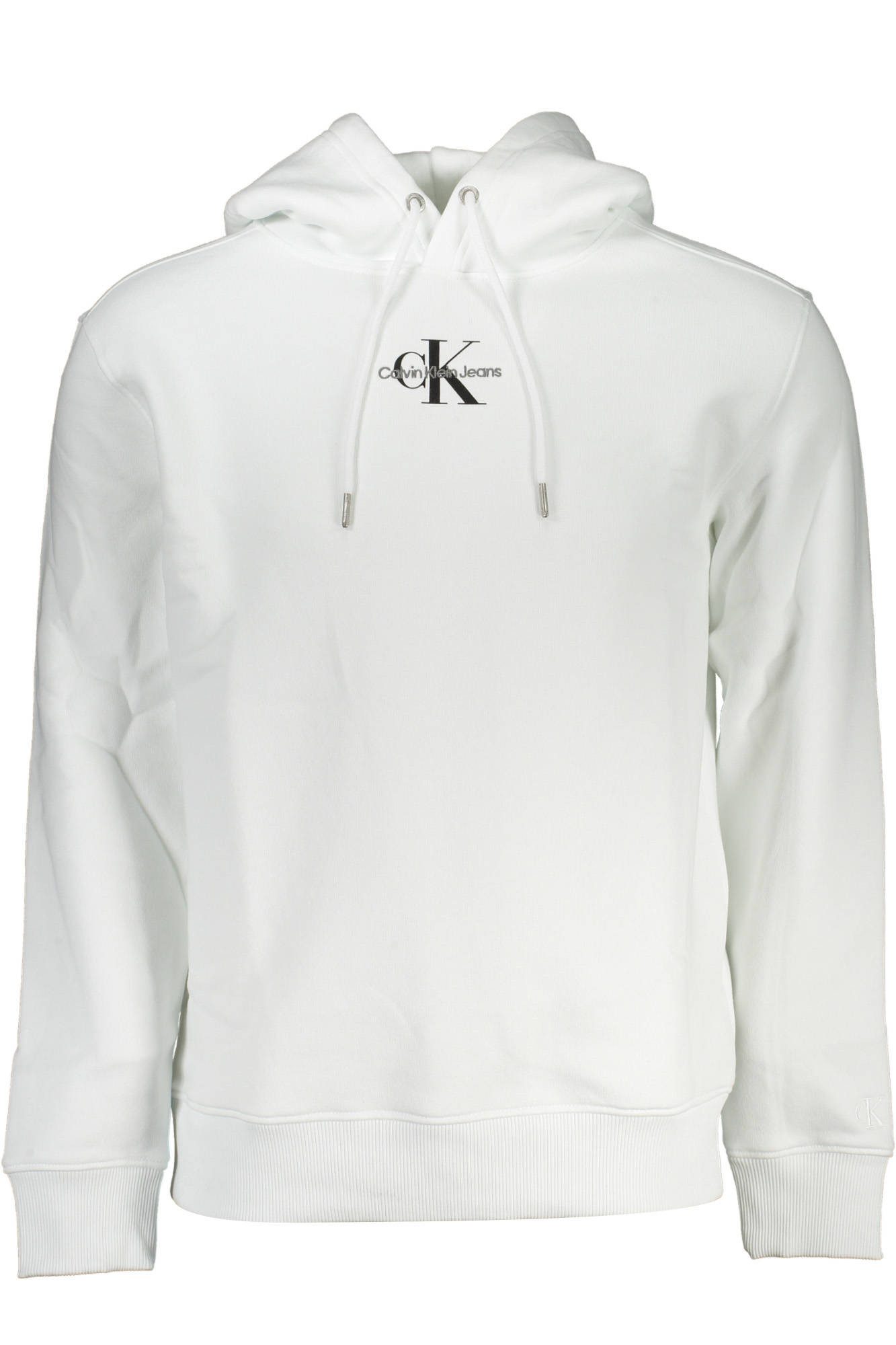 Calvin Klein Jeans Sweatshirt Herren Weißes Sweatshirt: Kapuzenpullover mit