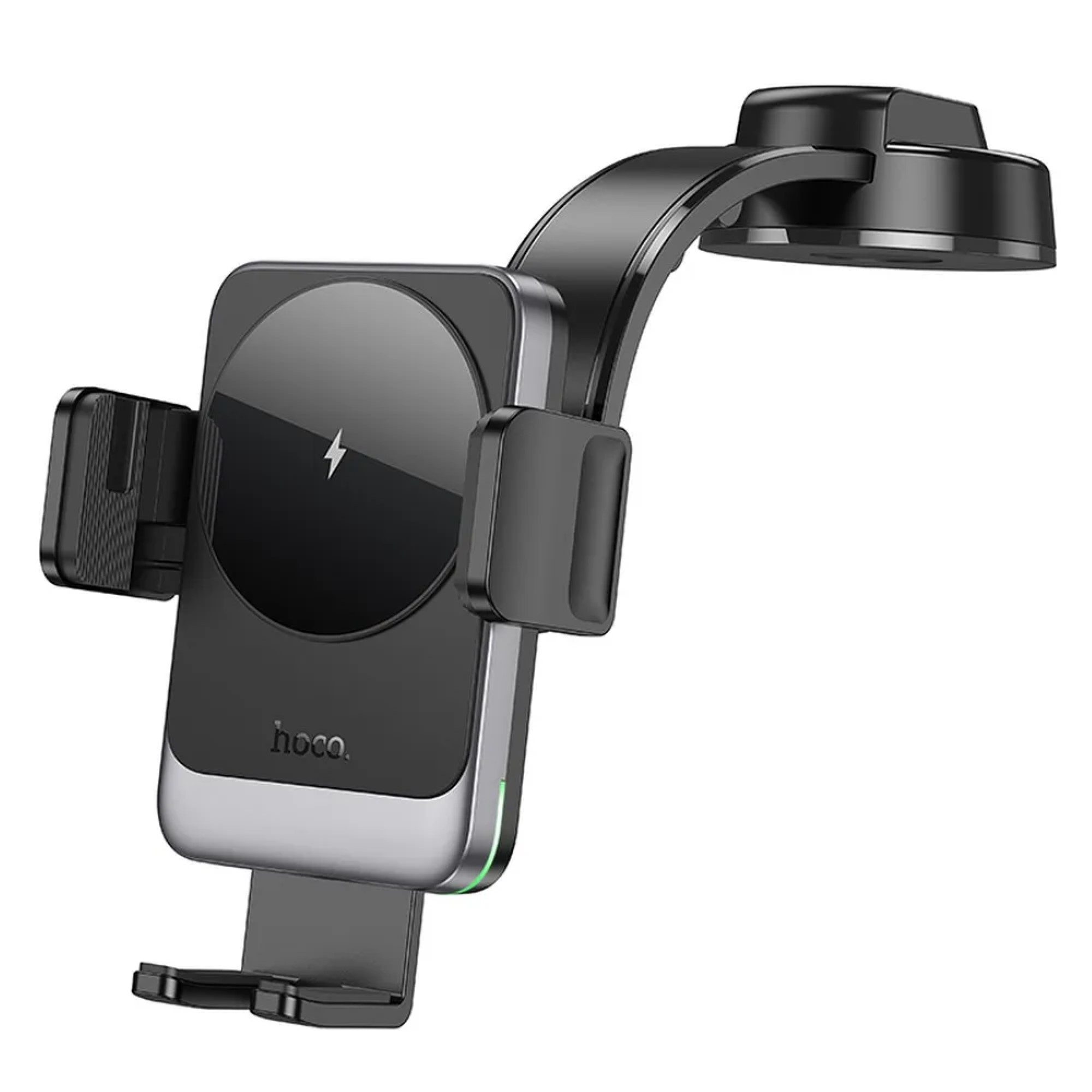 hoco. Smartphone-Halterung Autohalterung für das Handy mit induktiver Ladung Schwarz / Grau
