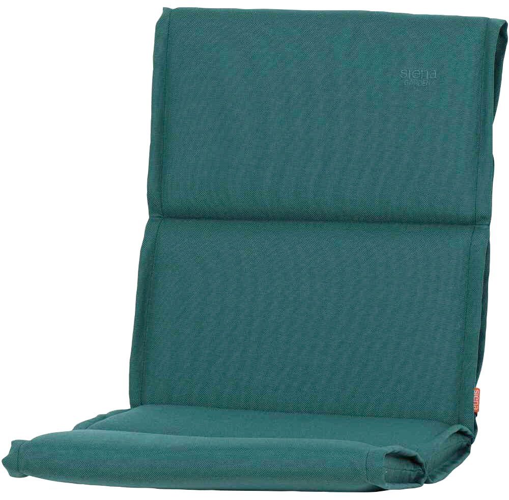 Siena Garden Sesselauflage Stella, 46x96 Haltebänder im cm Knick, smaragd Rücken, BxT: flexible im