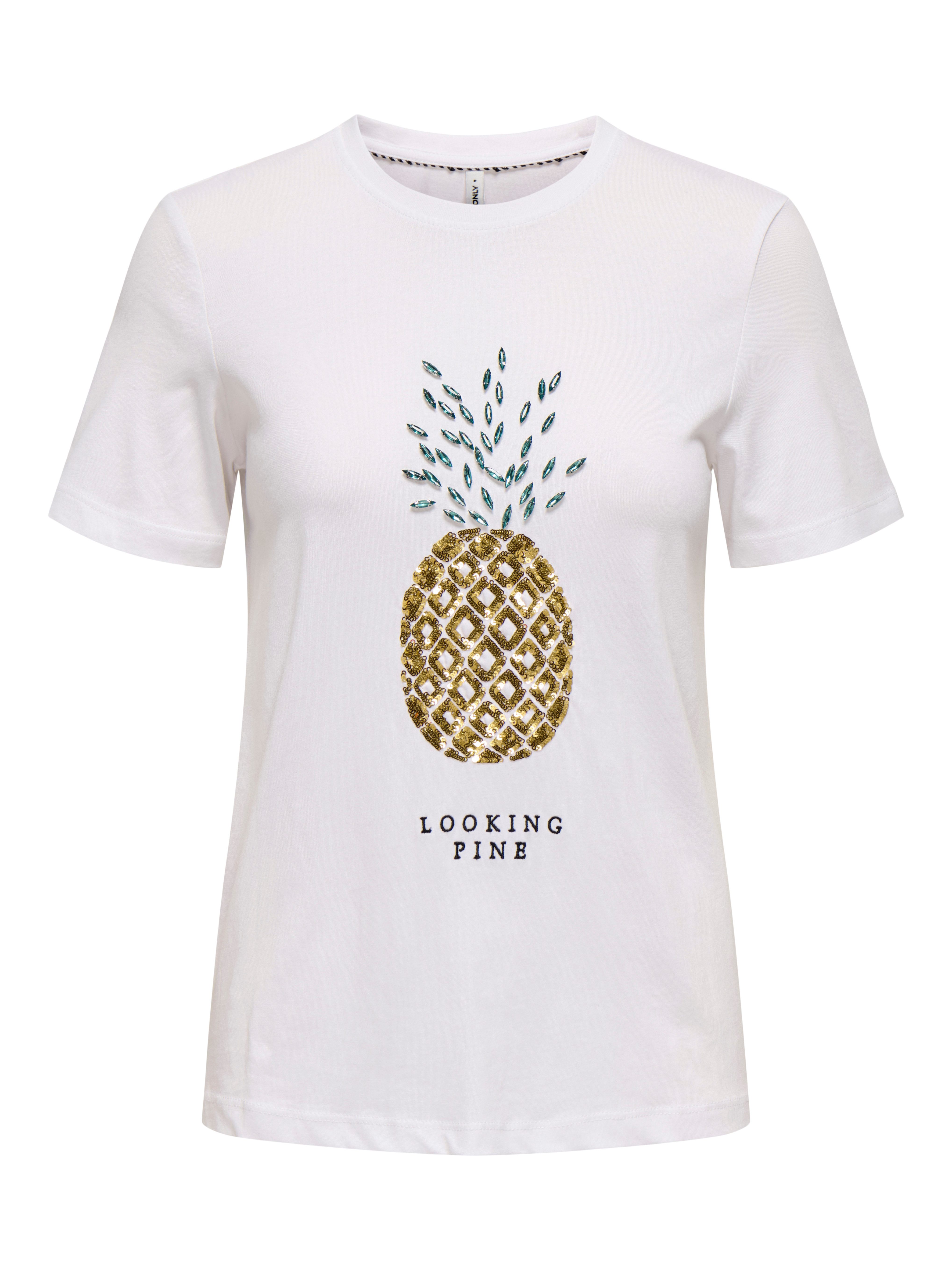 ONLY Kurzarmshirt ONLKITA LIFE REG S/S PINEAPPLE TOP JRS günstig online kaufen