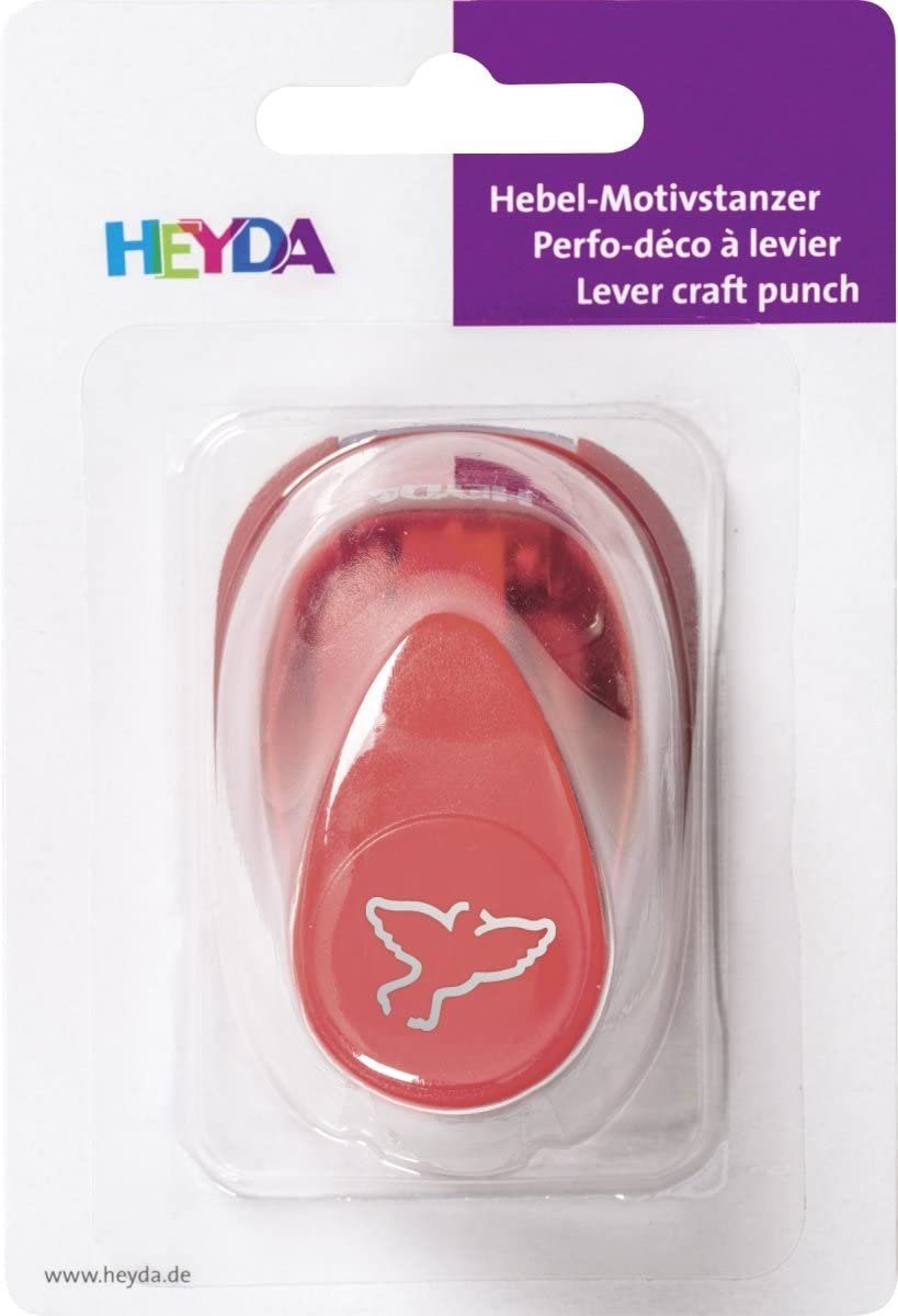Heyda Motivstanzer HEYDA Motiv-Locher Schmetterling, klein, Farbe: rot