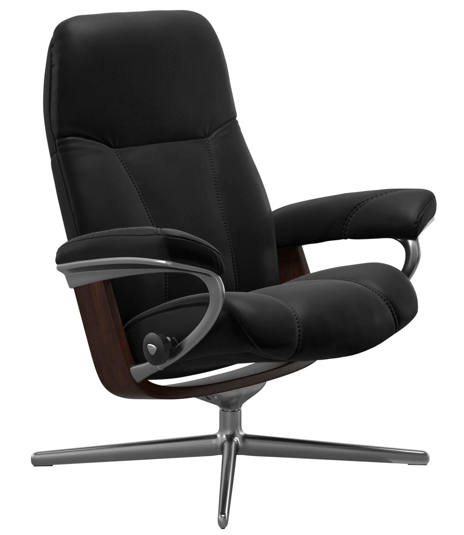 Stressless® Relaxsessel Consul, mit Cross Base, Größe S, M & L, Holzakzent Braun