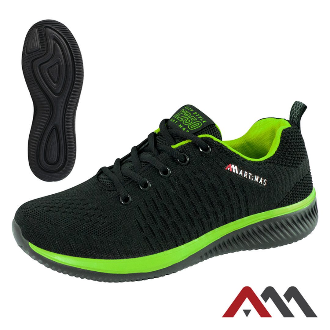 Artmas ARTMAS X250 Fluo Arbeitsschuhe Sportschuhe geschnürt atmungsaktiv Arbeitsschuh
