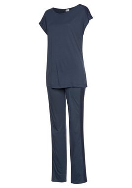 LASCANA Pyjama (2 tlg) mit aufgesetzten Spitzen-Details