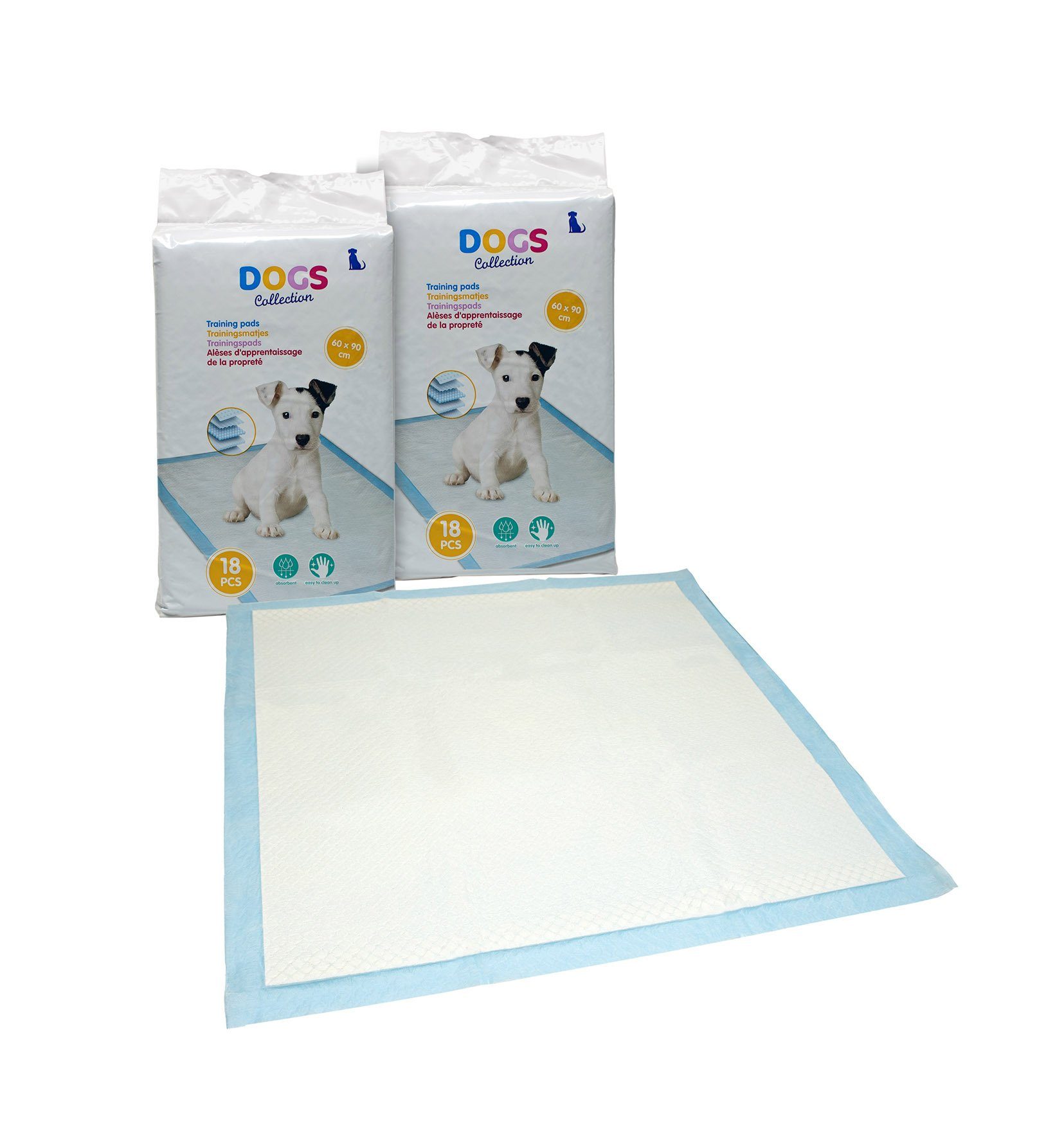Hundetoilette Hunde Trainingpads 5-lagig - 36 Stück / 90 x 60 cm