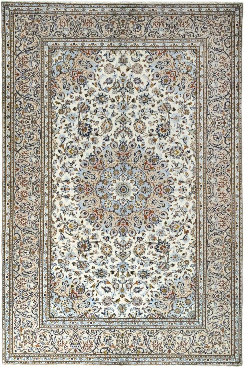 Orientteppich Keshan 201x304 Handgeknüpfter Orientteppich / Perserteppich, Nain Trading, rechteckig, Höhe: 12 mm