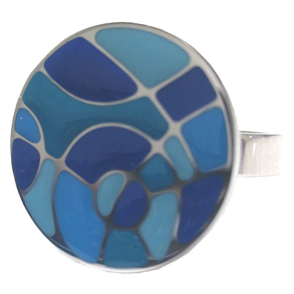 silbernen JRS047-7, Mosaik-Style Bijoux Linien Swatch Fingerring und filigranen