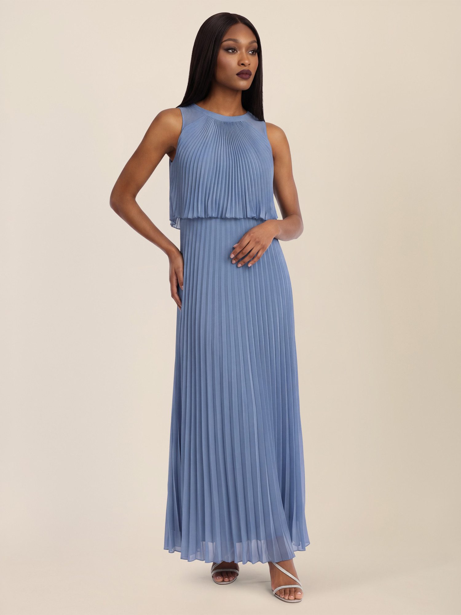 Apart Chiffonkleid mit Doppellagen-Effekt günstig online kaufen