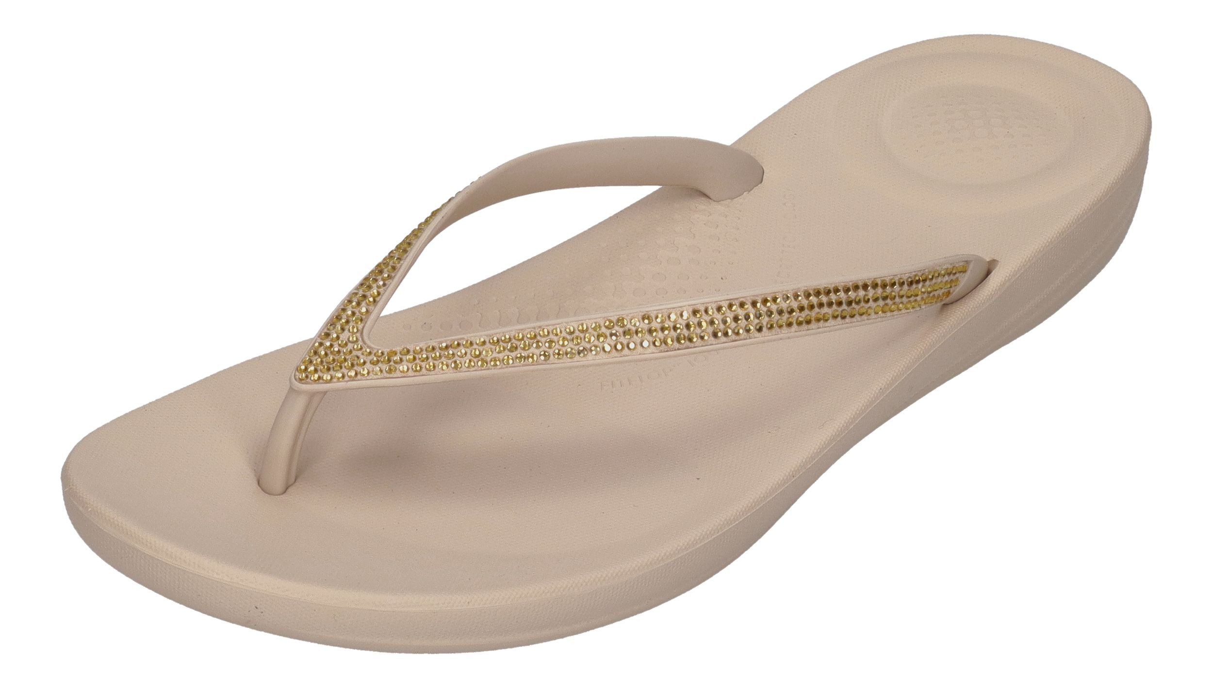 Fitflop IQUSHION SPARKLE Zehentrenner stone beige günstig online kaufen
